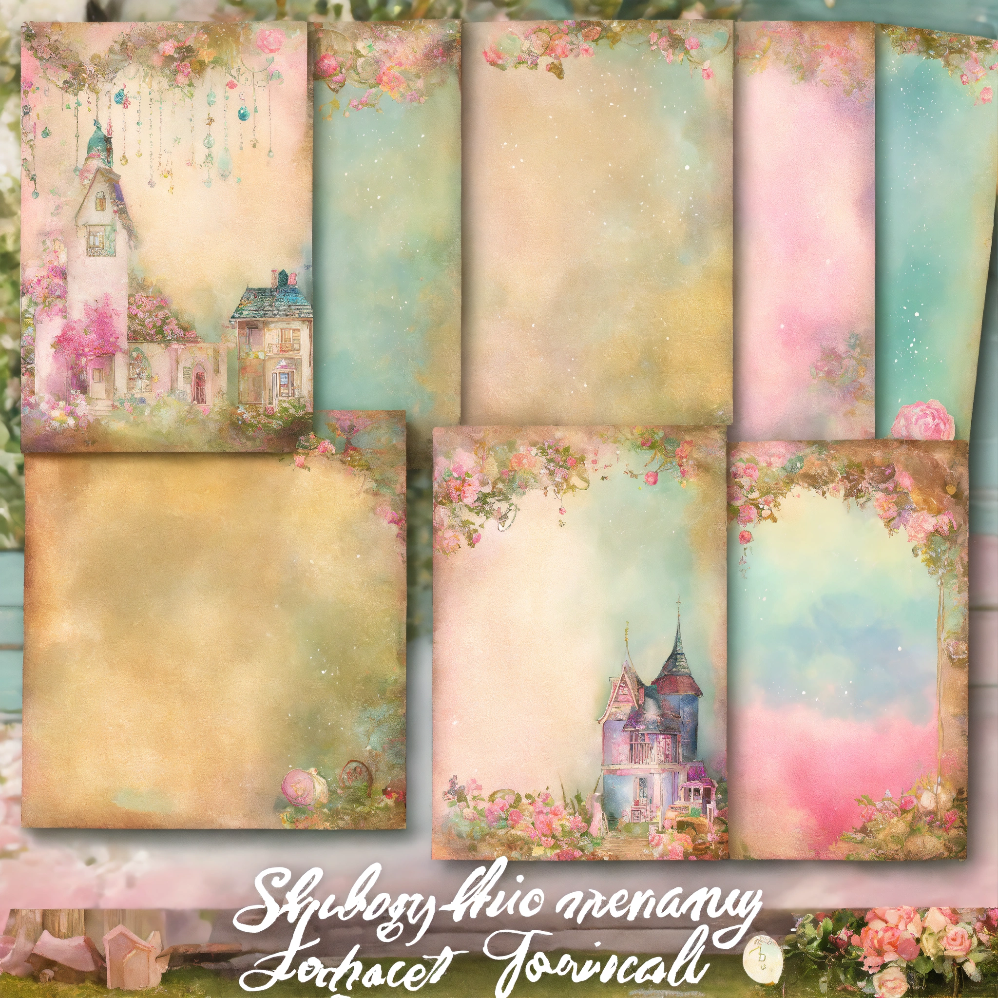 Lexica - Shabby chic dreamy mist pastel junk journals Fantasy Junk ...