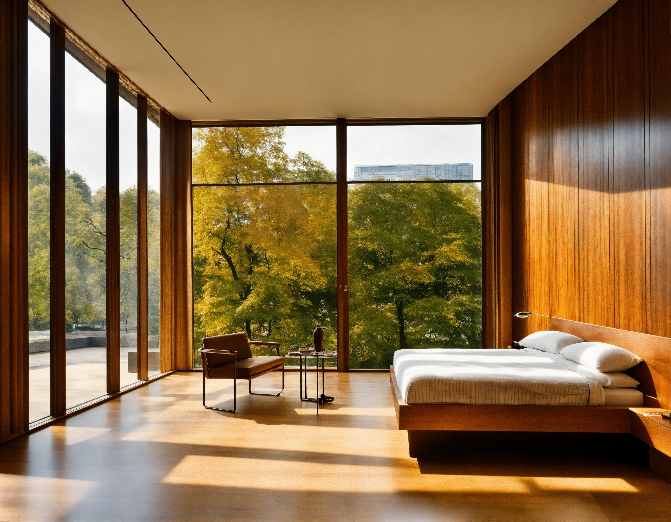 Lexica - Ludwig Mies van der Rohe bedroom like New National Gallery ...