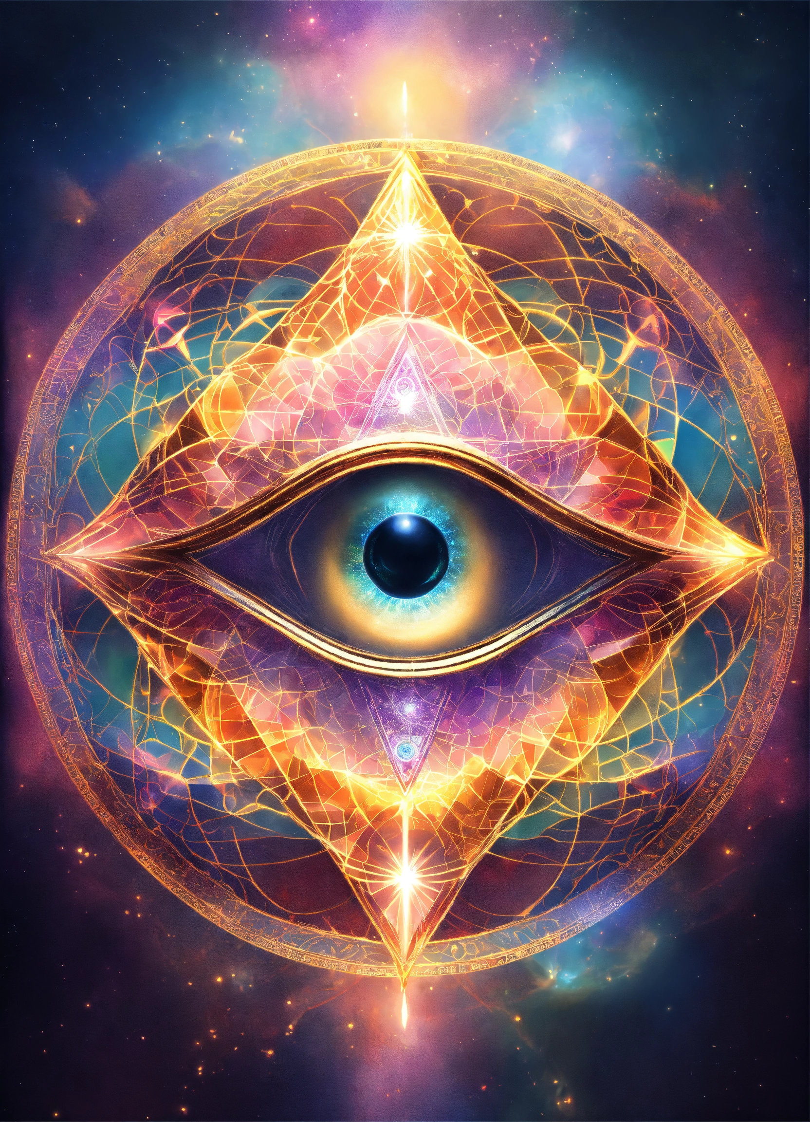Lexica - The divine eye symbole, vibrating, connected to other universe ...