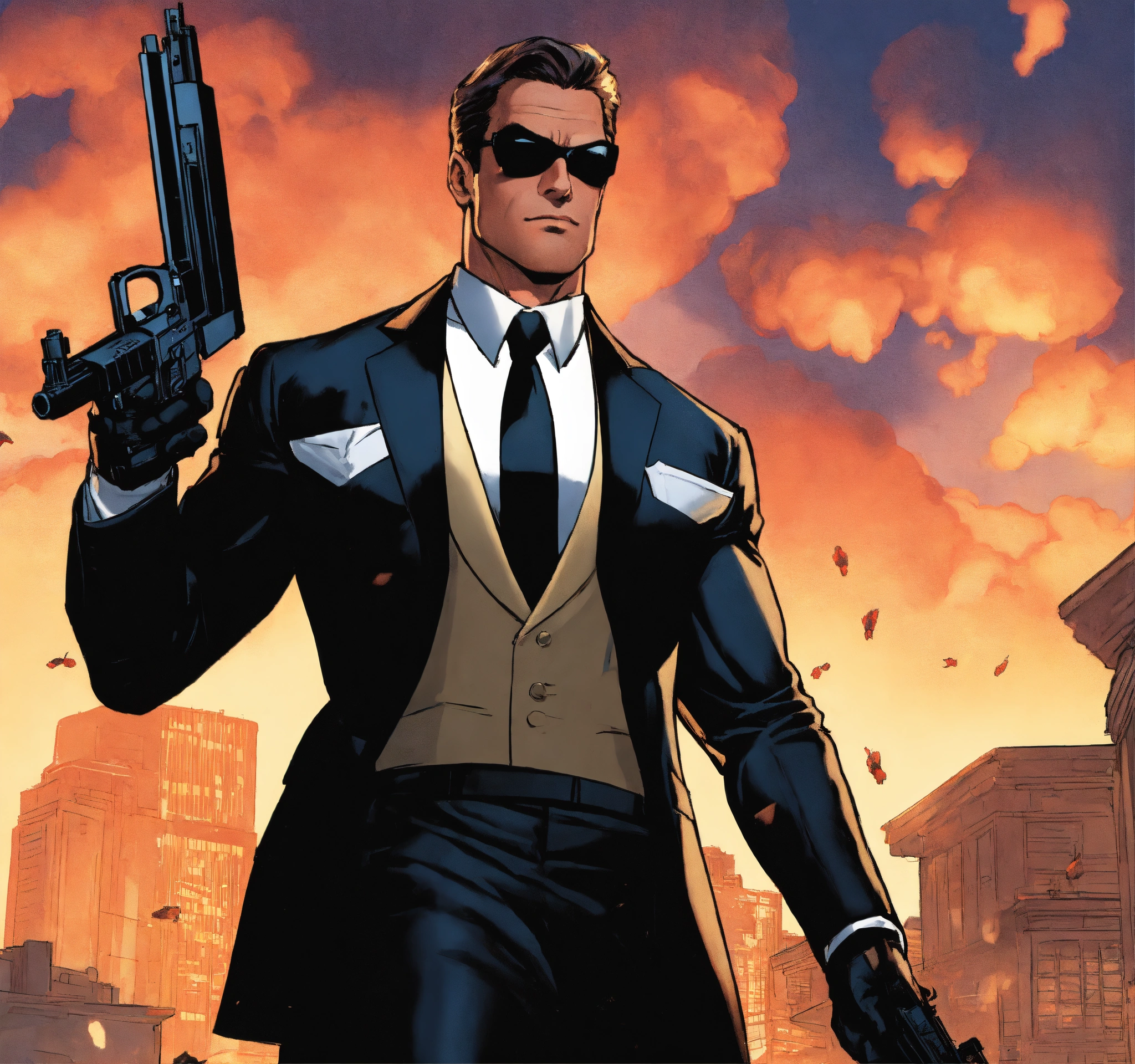 Lexica - Marvel diamondback willis stryker holding two pistols forward ...