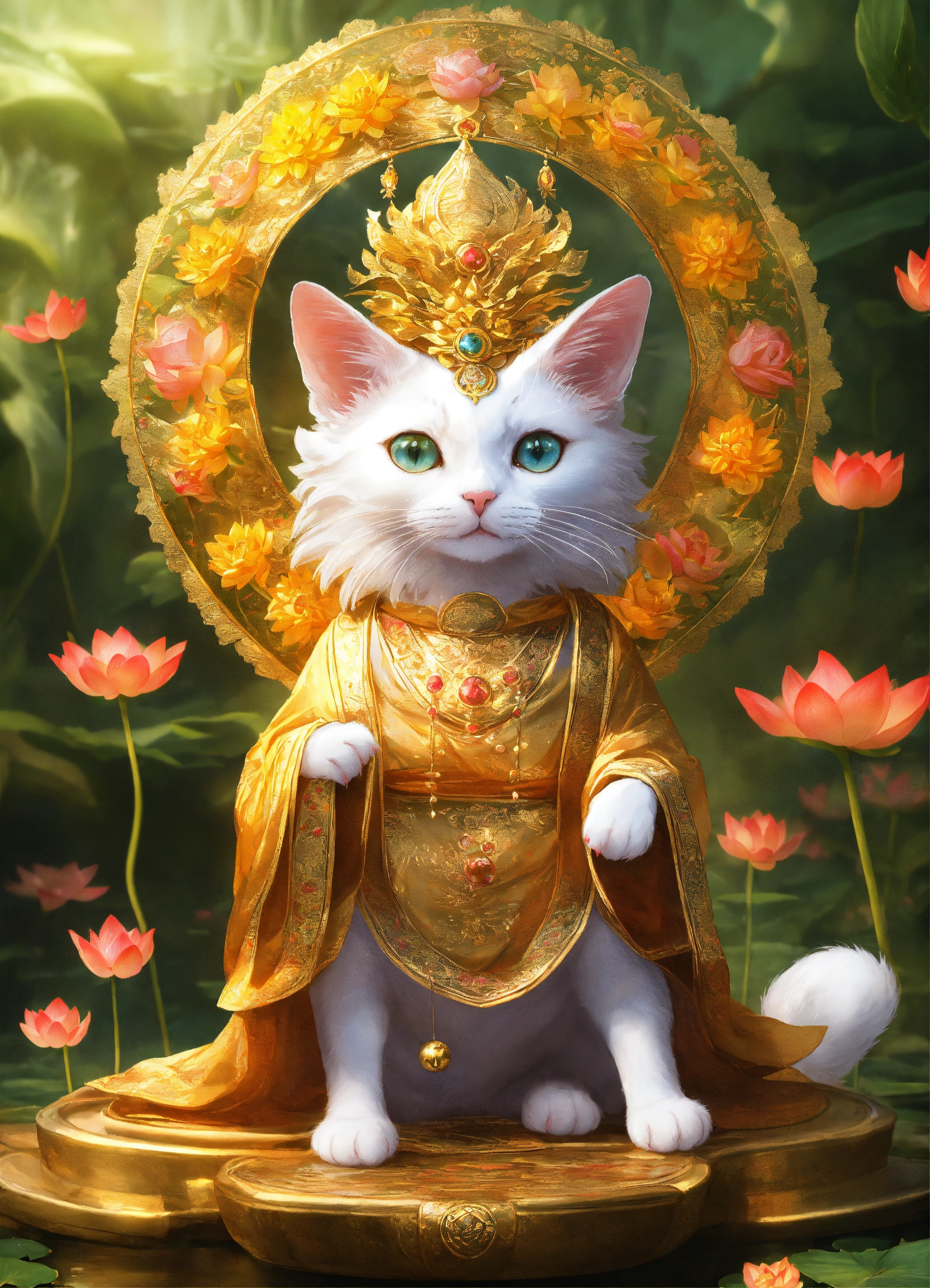 Lexica - A cat like human with two legs, a mythical being, wearing a ...
