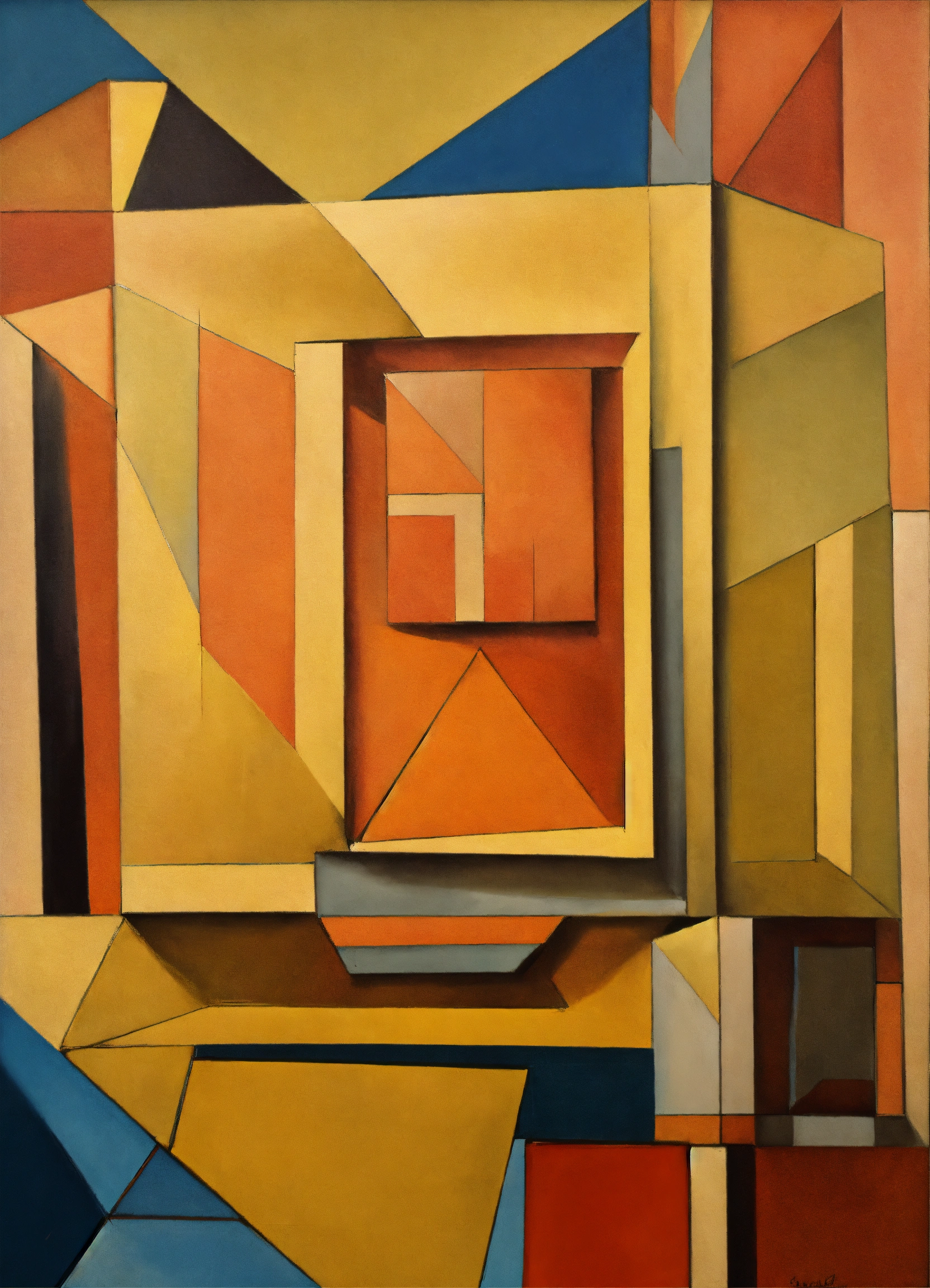 Lexica - A crown with a cubist style