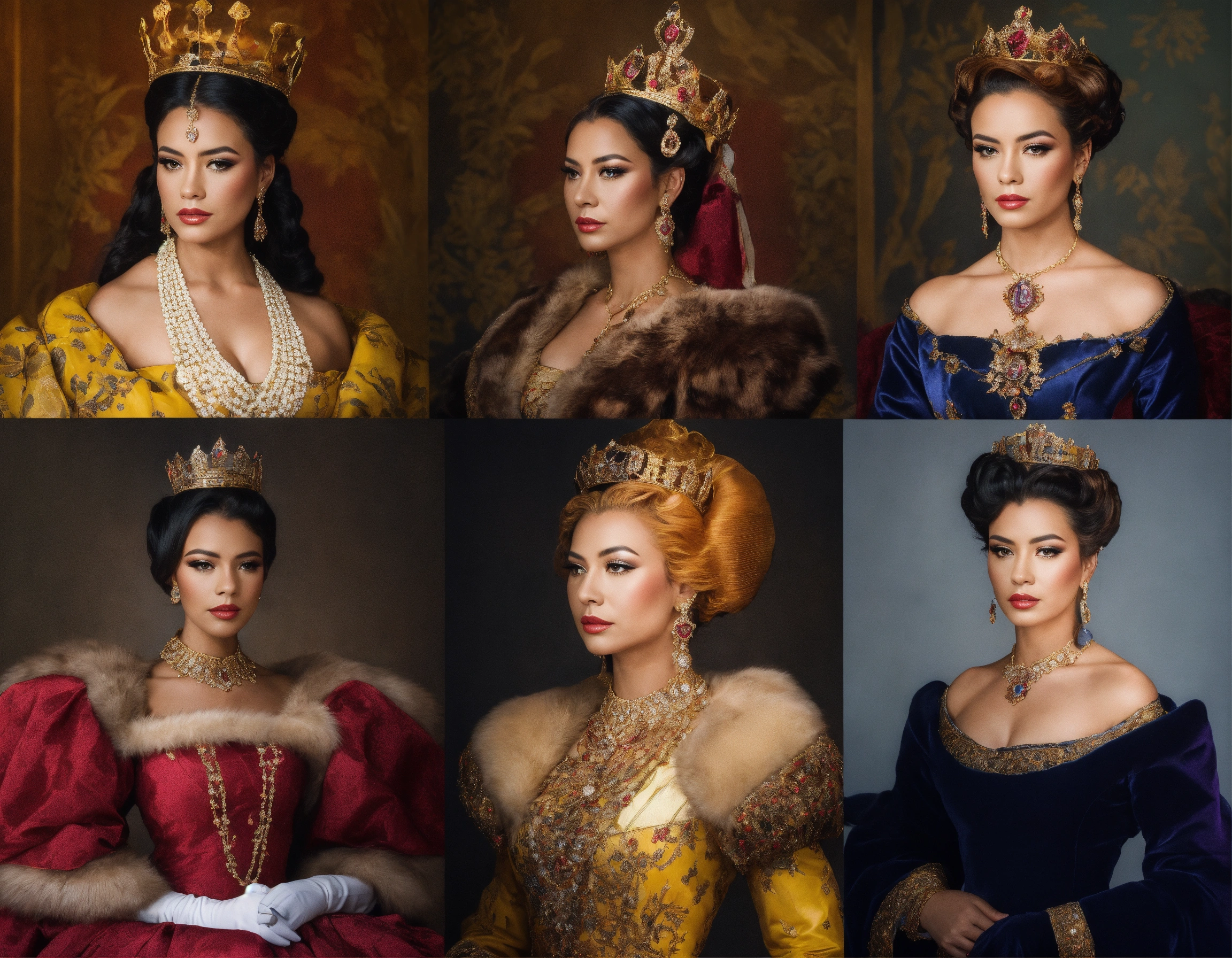 Lexica - Take photos of different queens in reference style