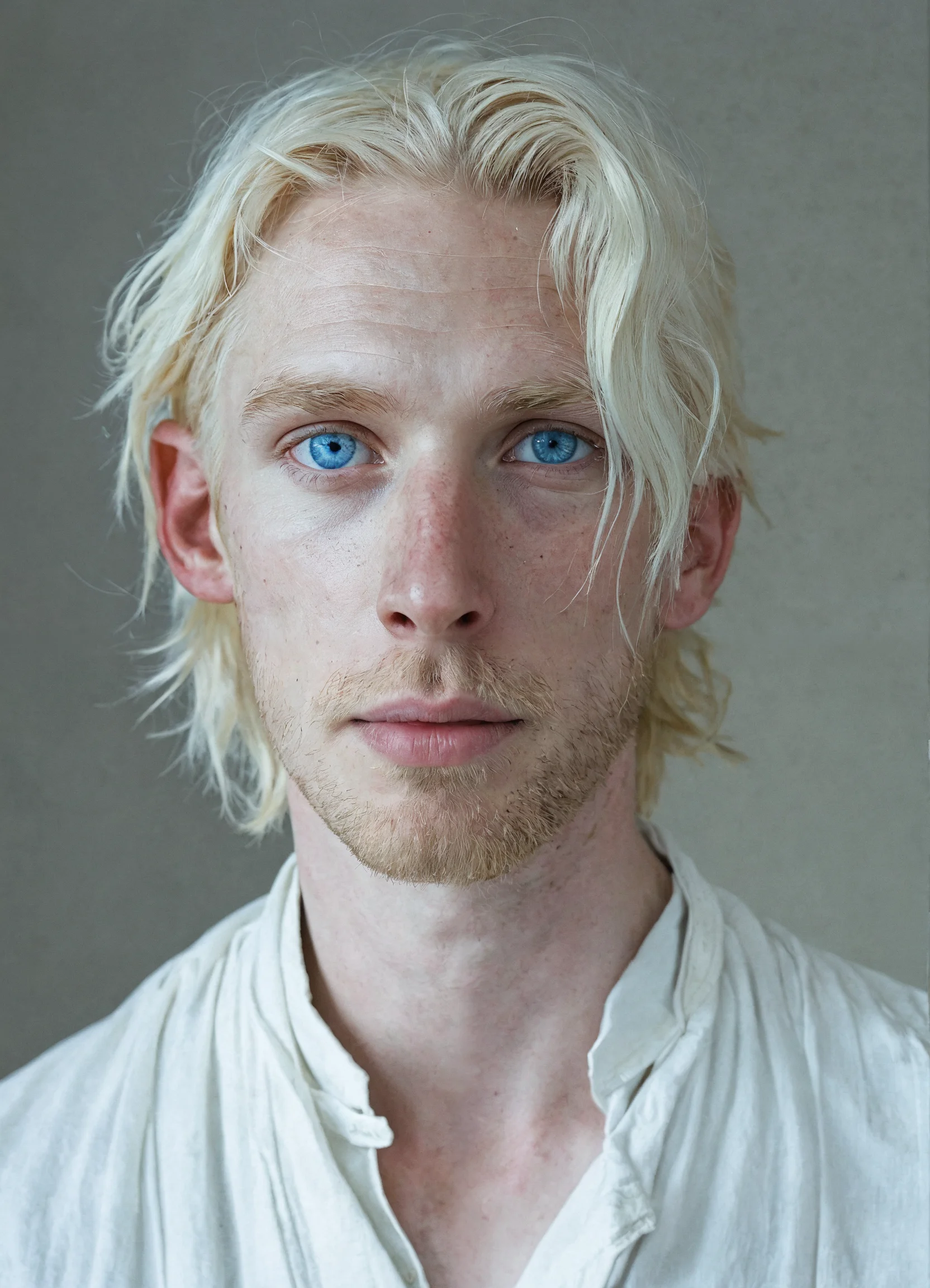 Lexica - 35-year-old man with blue eyes, white skin and almost pale ...