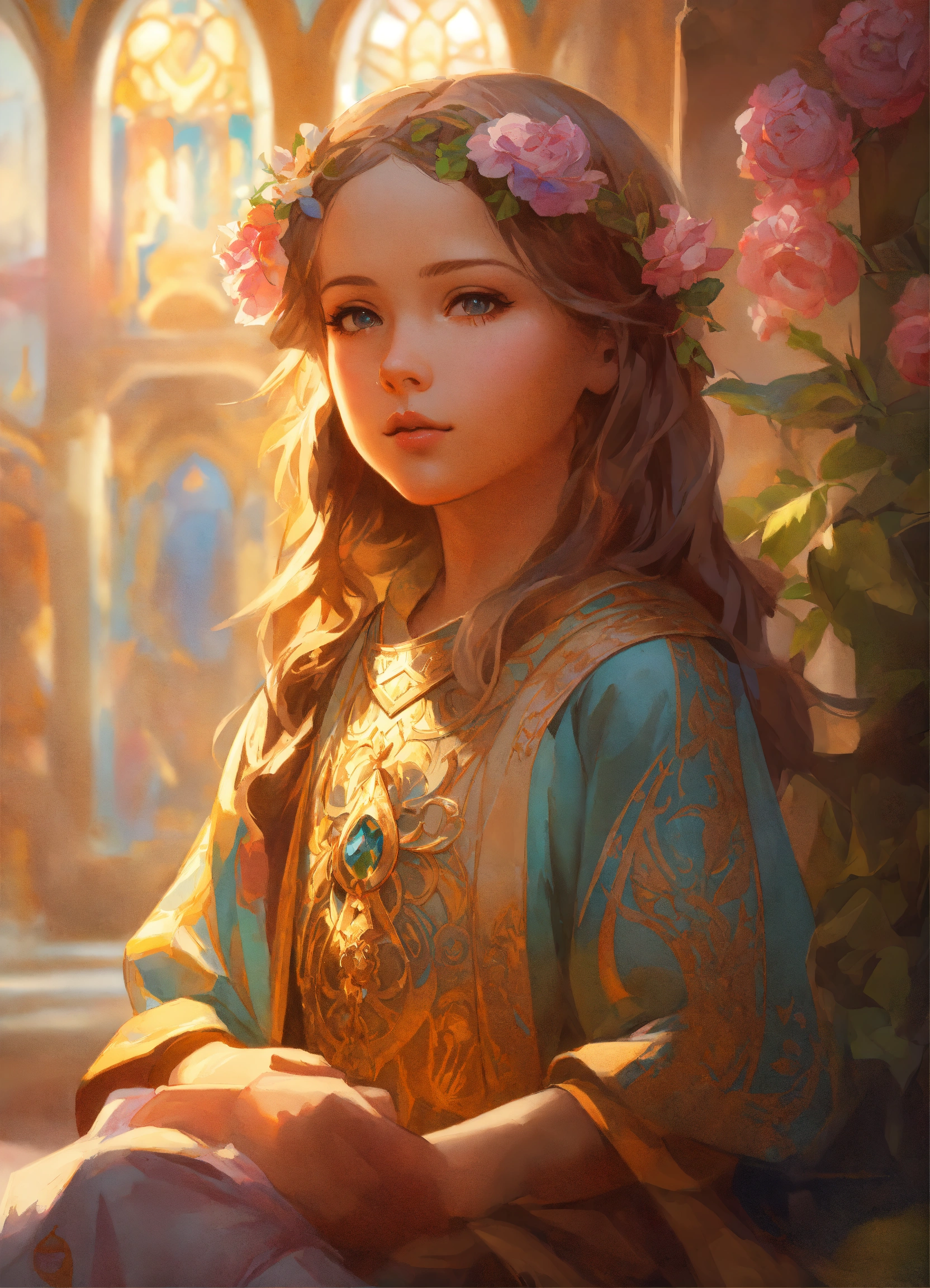Lexica - Image of a noble child in the center of the image, in ...