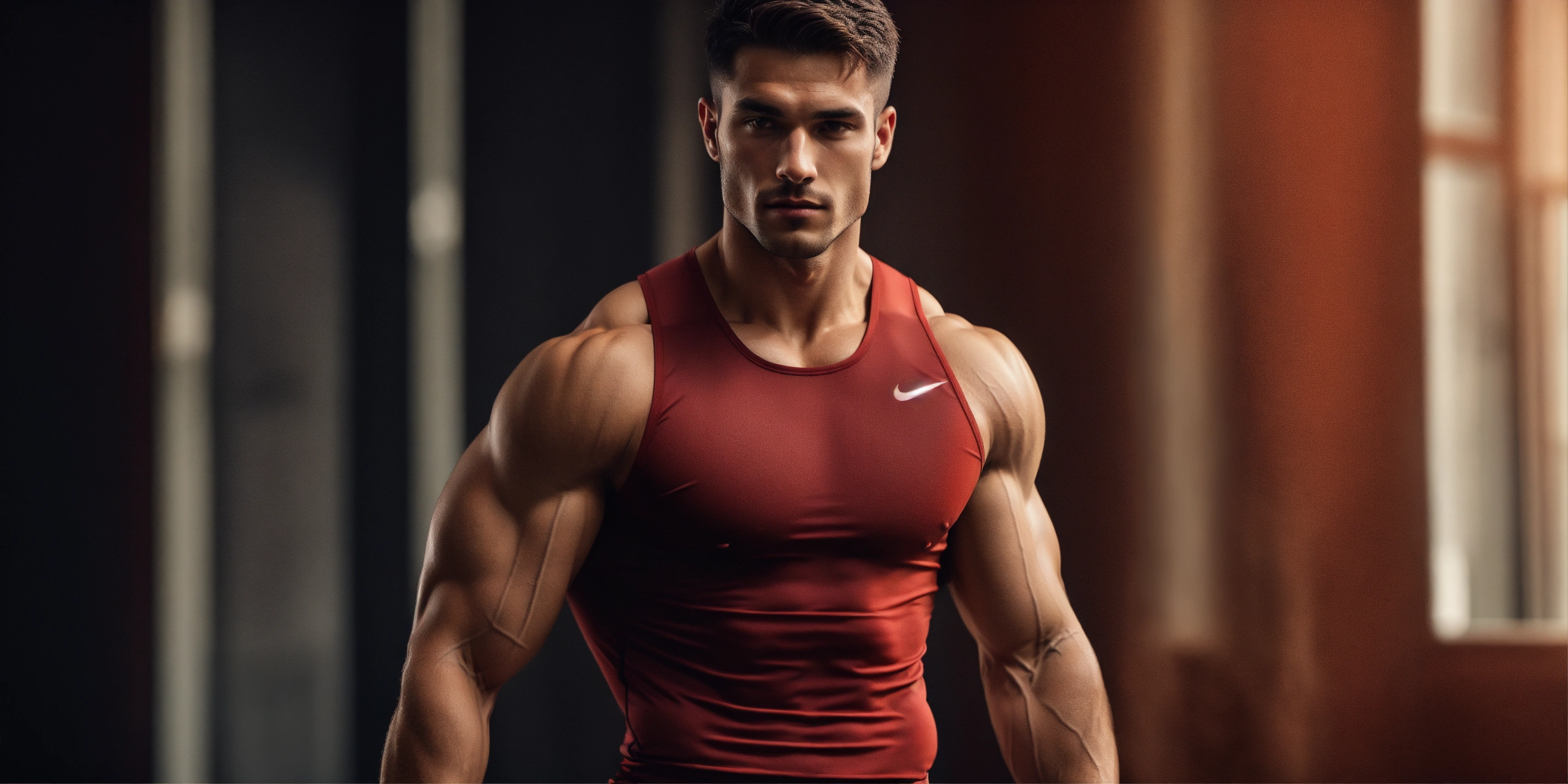 Lexica - Man in athletic attire, showcasing a fit and toned physique ...