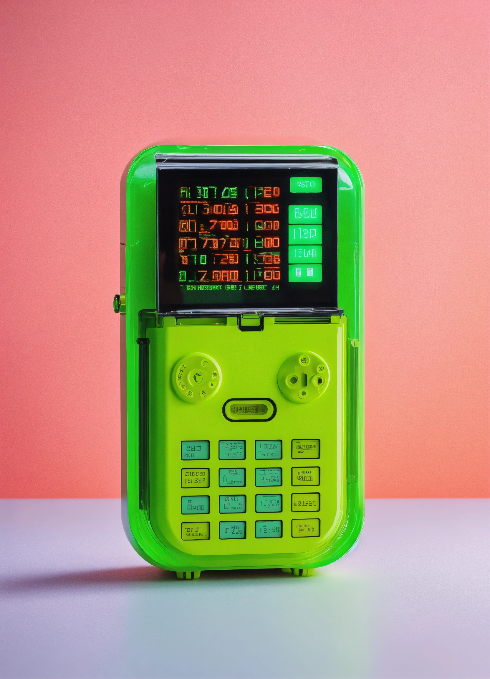 Lexica - Retro futuristic very simple small compact device that accepts ...