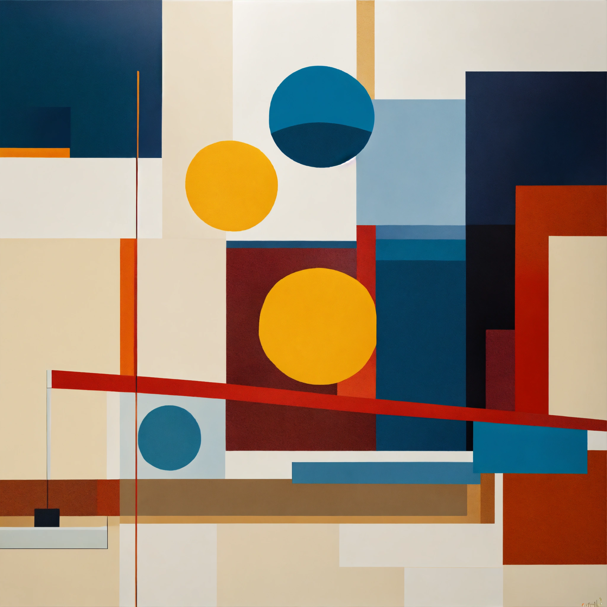 Lexica - Abstract art, fewer shapes, fewer colors, clean design, white ...