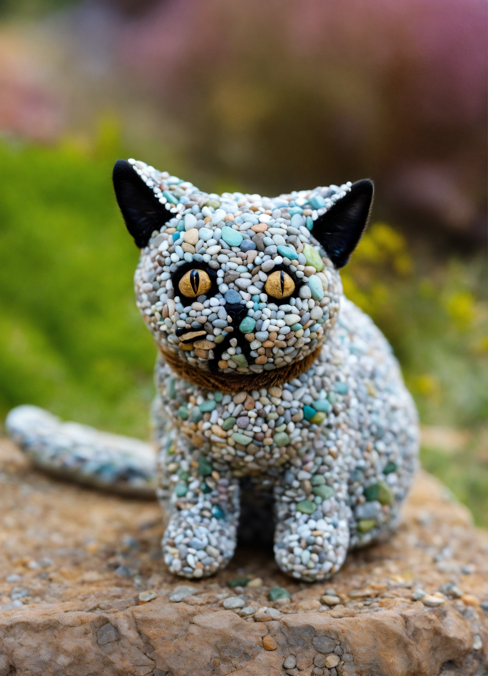 Lexica - Cat made from rocks