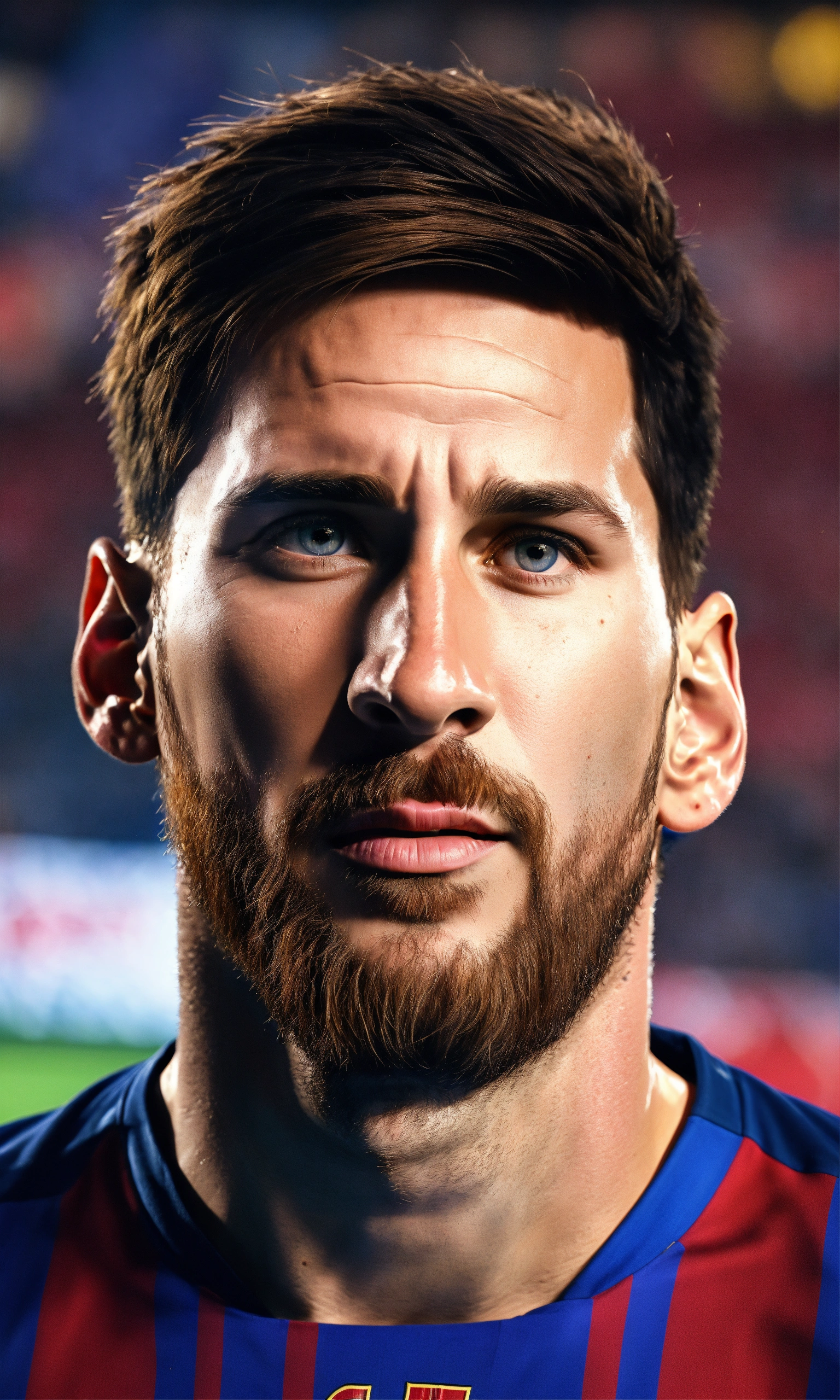 Lexica - Lionel Messi, looking at camera, ultra realistic, high quality ...