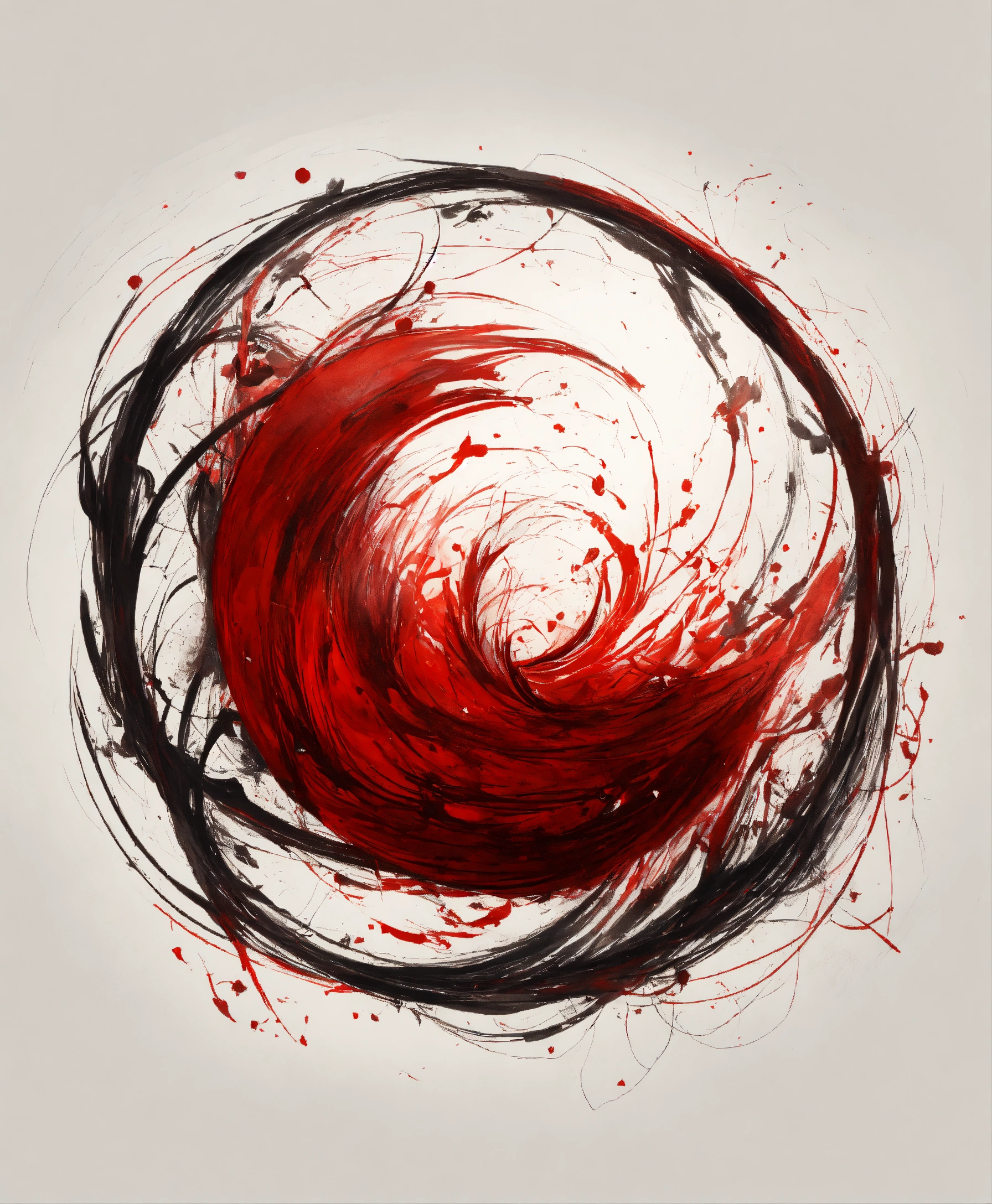 Lexica - Perfect drawing of a magical circle red symbol with few ...