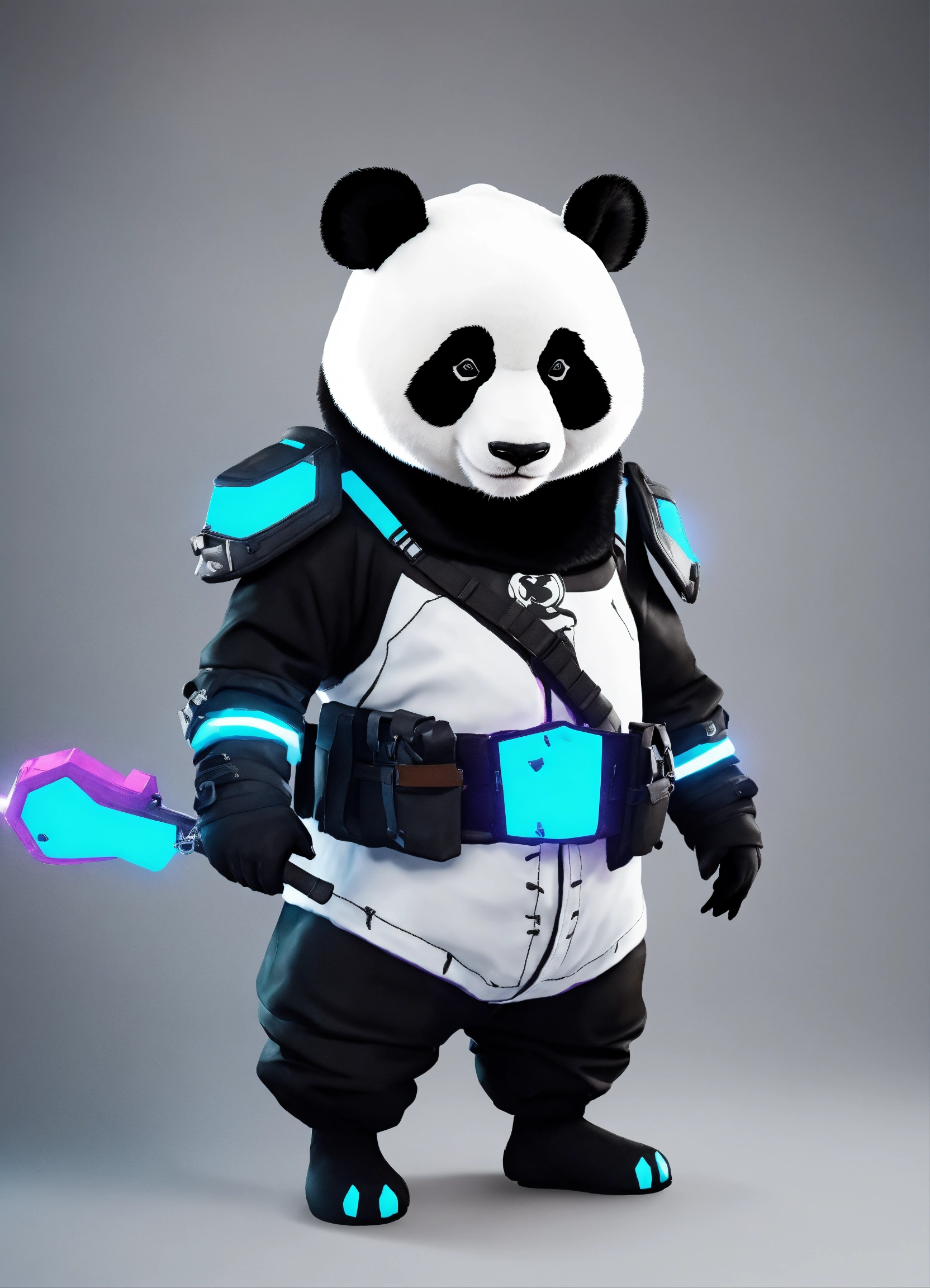 Lexica - A photograph of a costume of a panda for a male character with ...