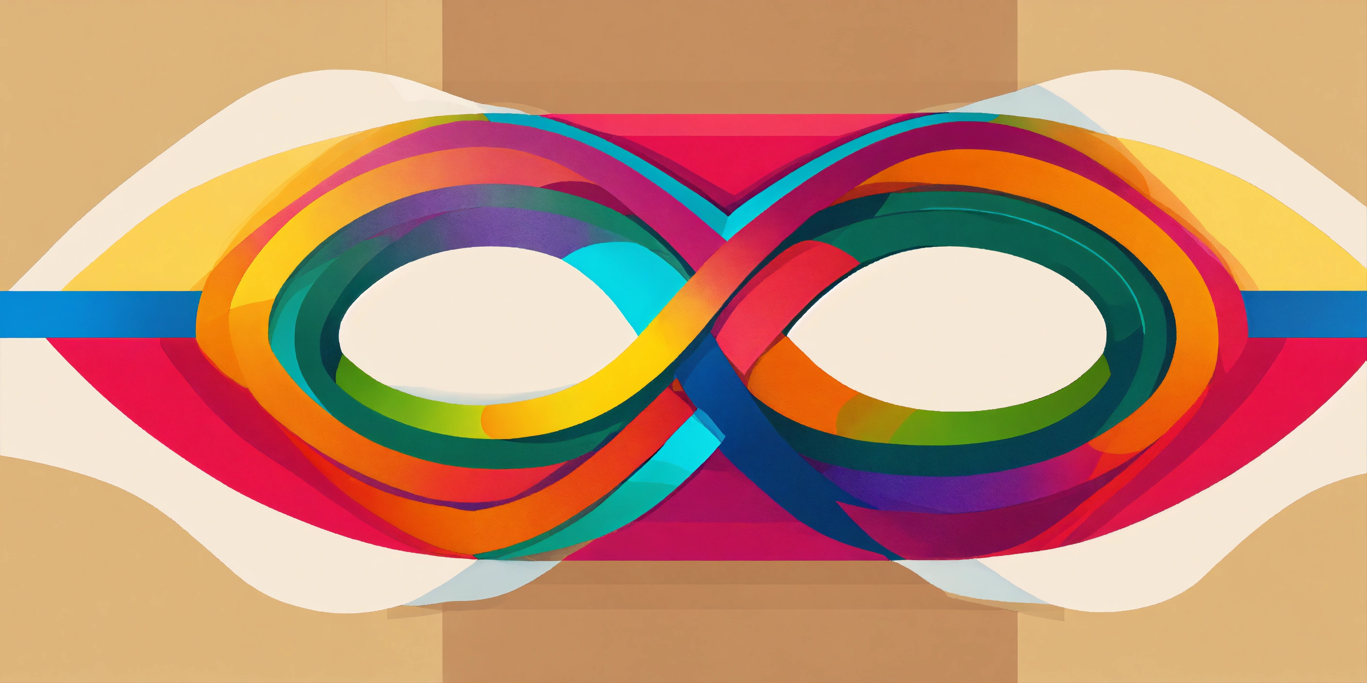 Lexica - Flat colorful infinity symbol