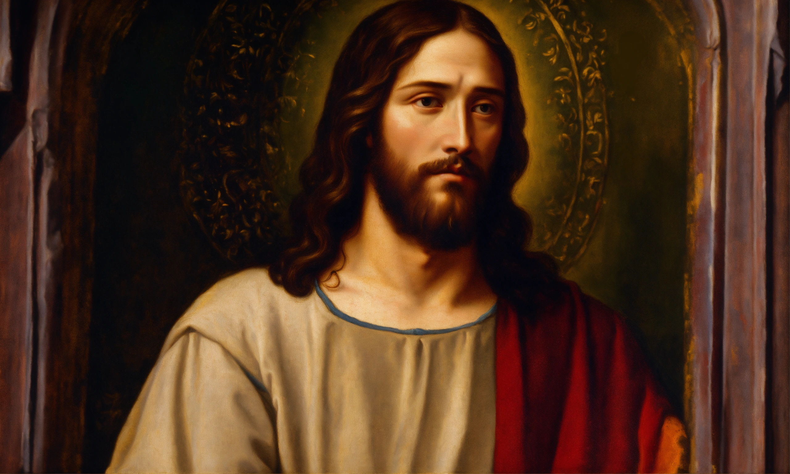 Lexica - Renaissance oil painting of jesus christ