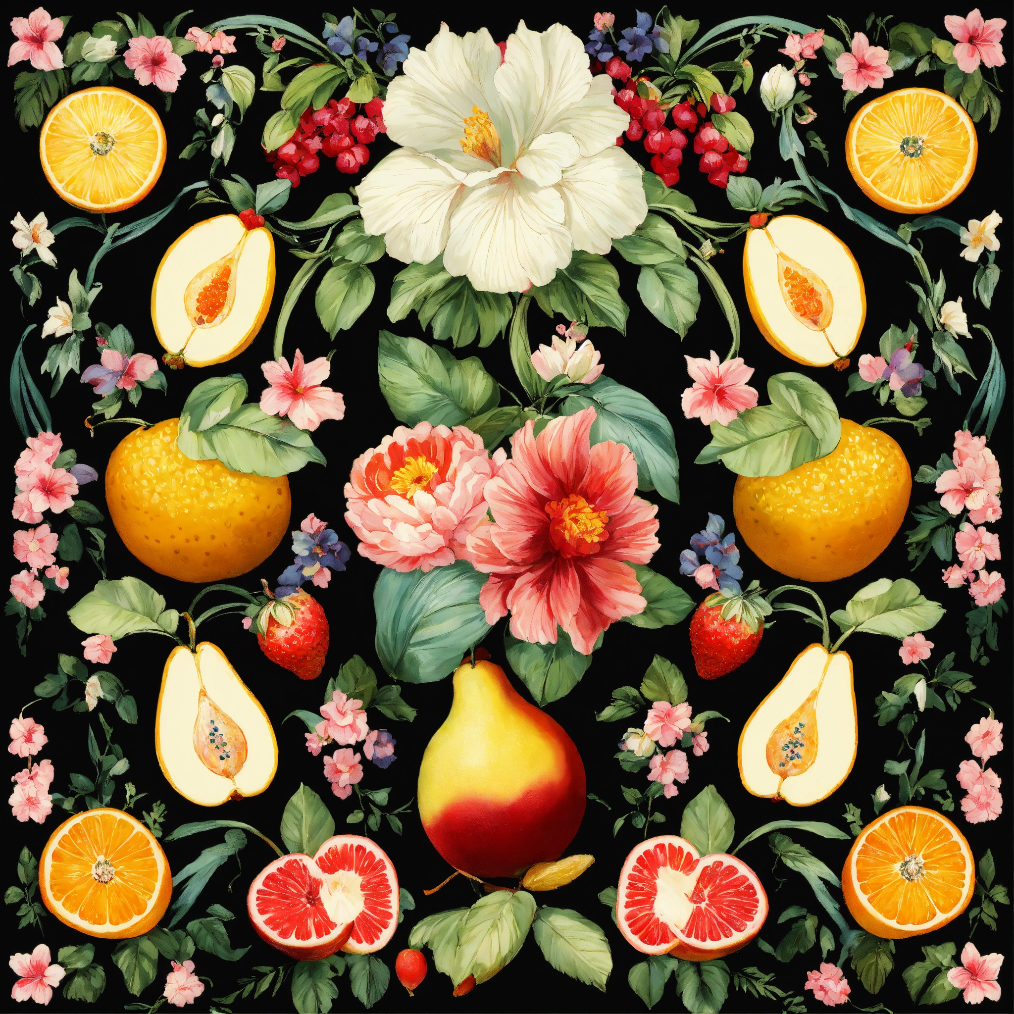 Lexica - Create a tile seamless repeating of a stylistic Rococo ...
