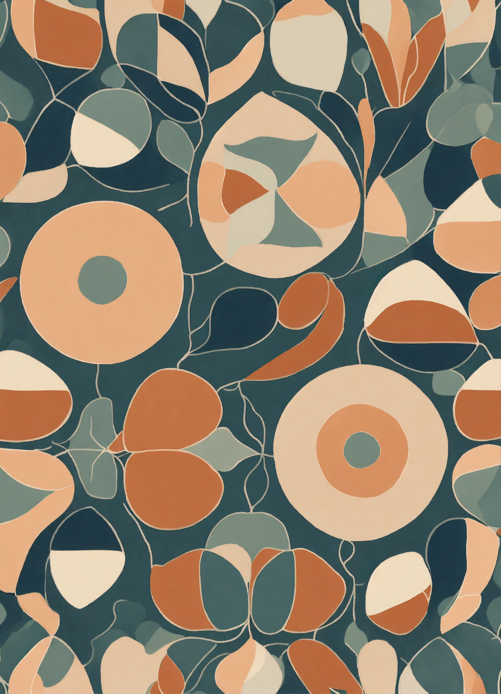 Lexica - Organic shapes pattern of pietra-dura ornamentation drawing ...