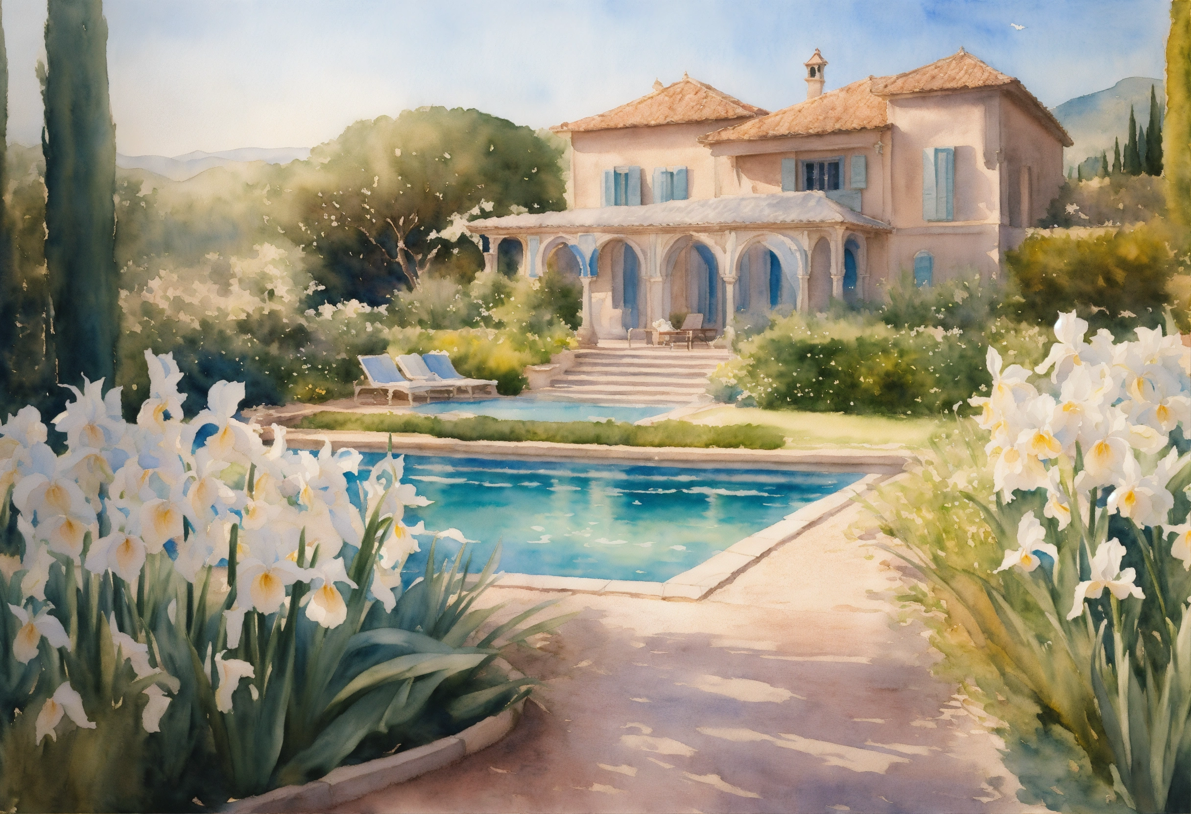 Lexica - Watercolour painting, pastel colours, warm light, intricate ...