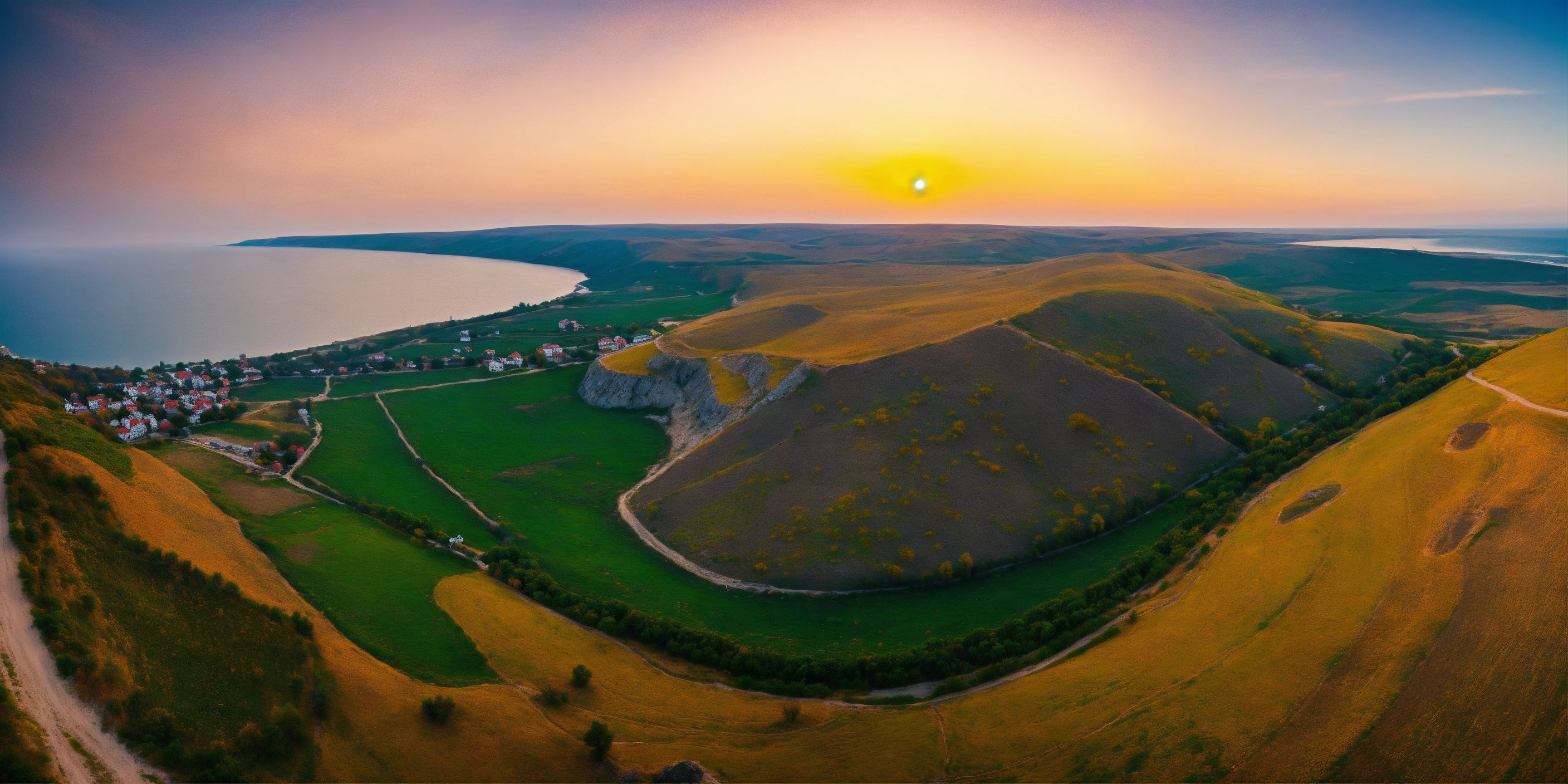 Lexica - Landscapes of Crimean Peninsula, Ukraine, view from the drone, 8k