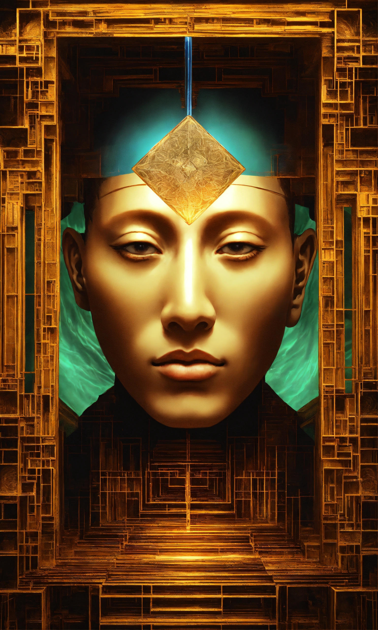 Lexica - Face Taoist christian monk tesseract hypercube fractal monk ...