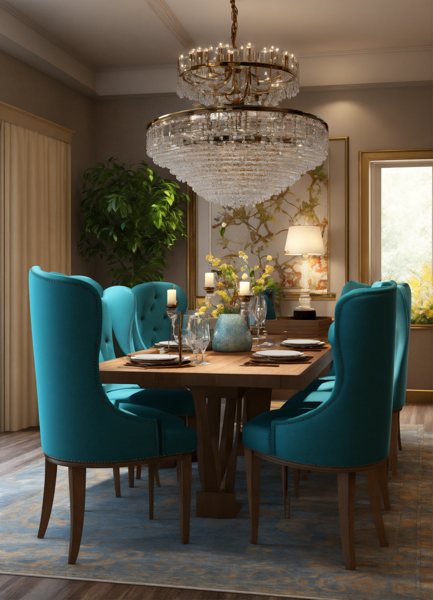 Lexica - Design tAble dining room 3d art