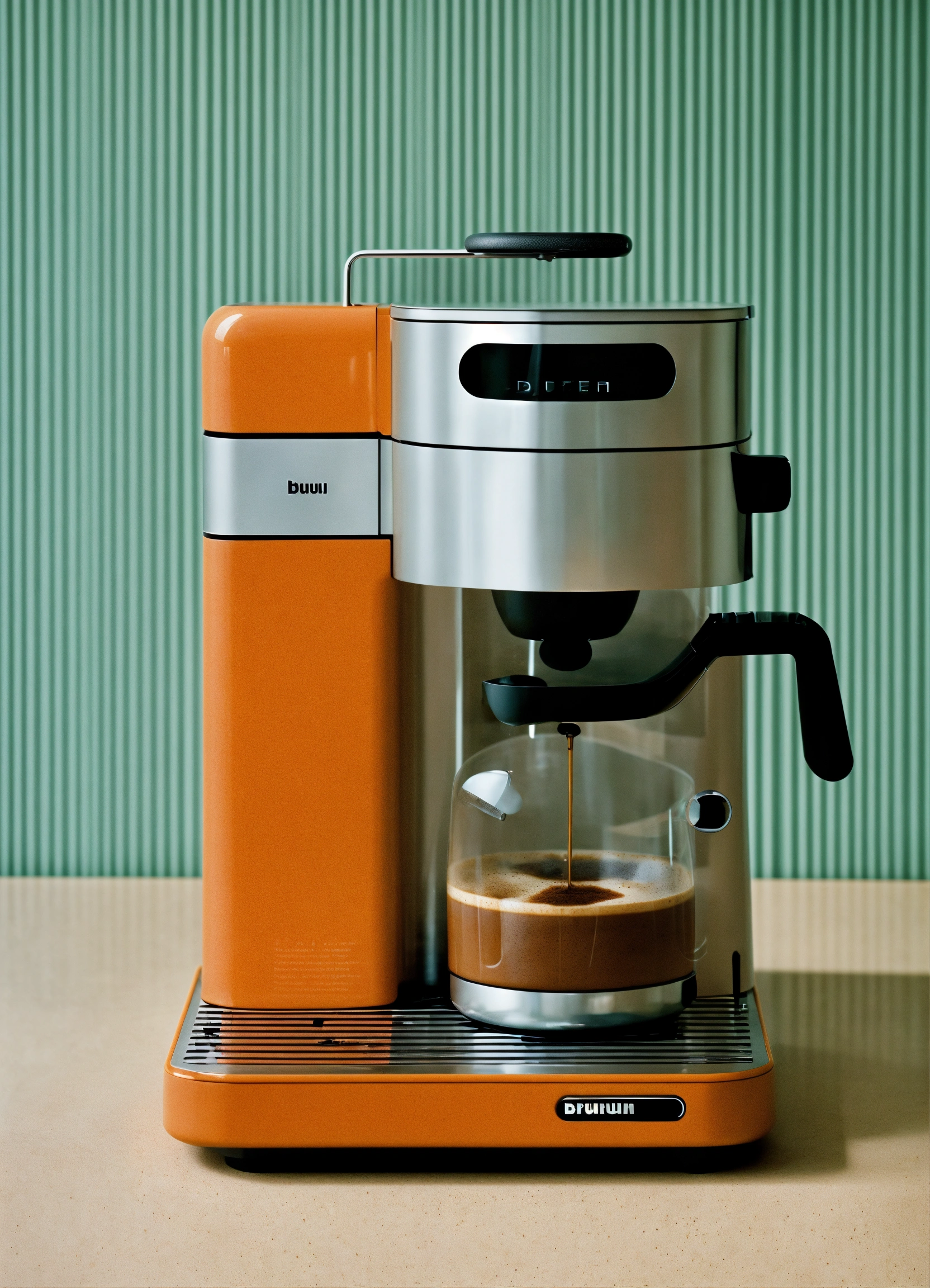 Lexica - A surreal coffee maker designed by Dieter Rams, BRAUN. Product ad  retro. stunning design.