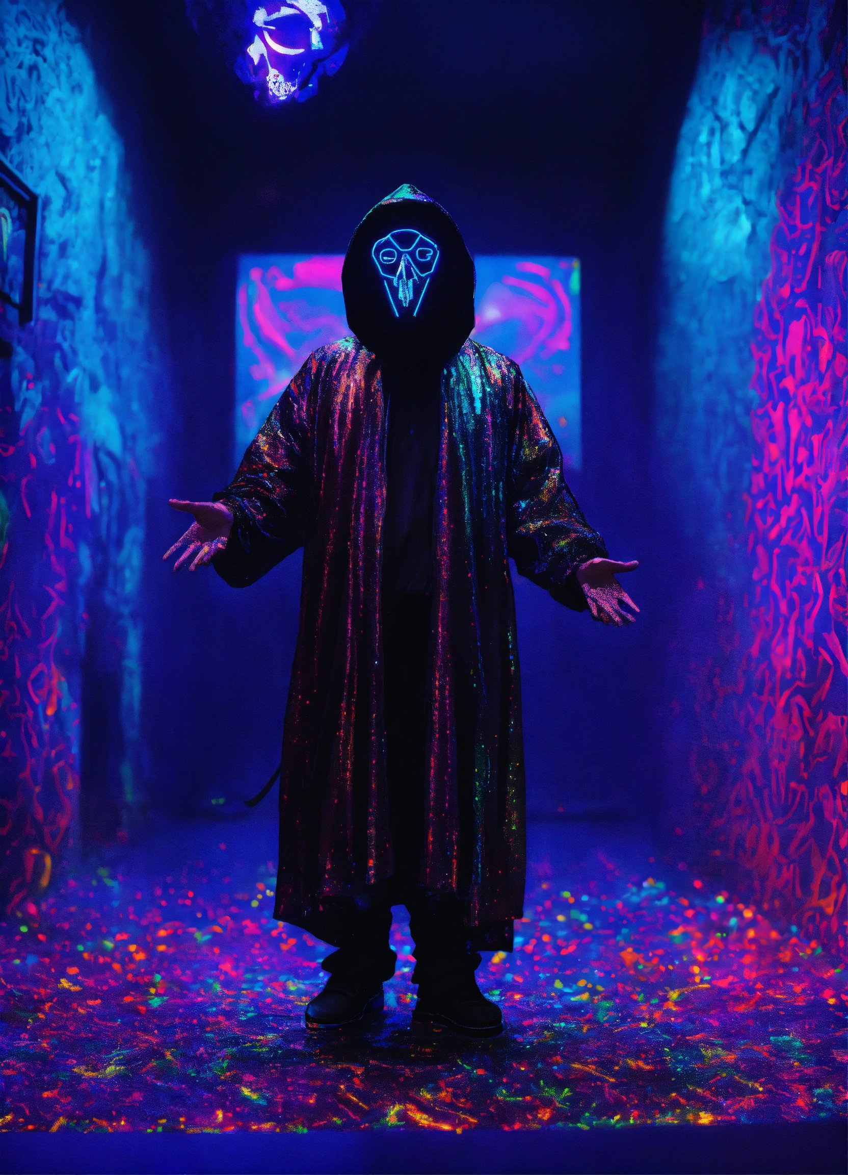 Lexica - Perfect focus Ghostface 2 diamond neon black light DMT demon ...