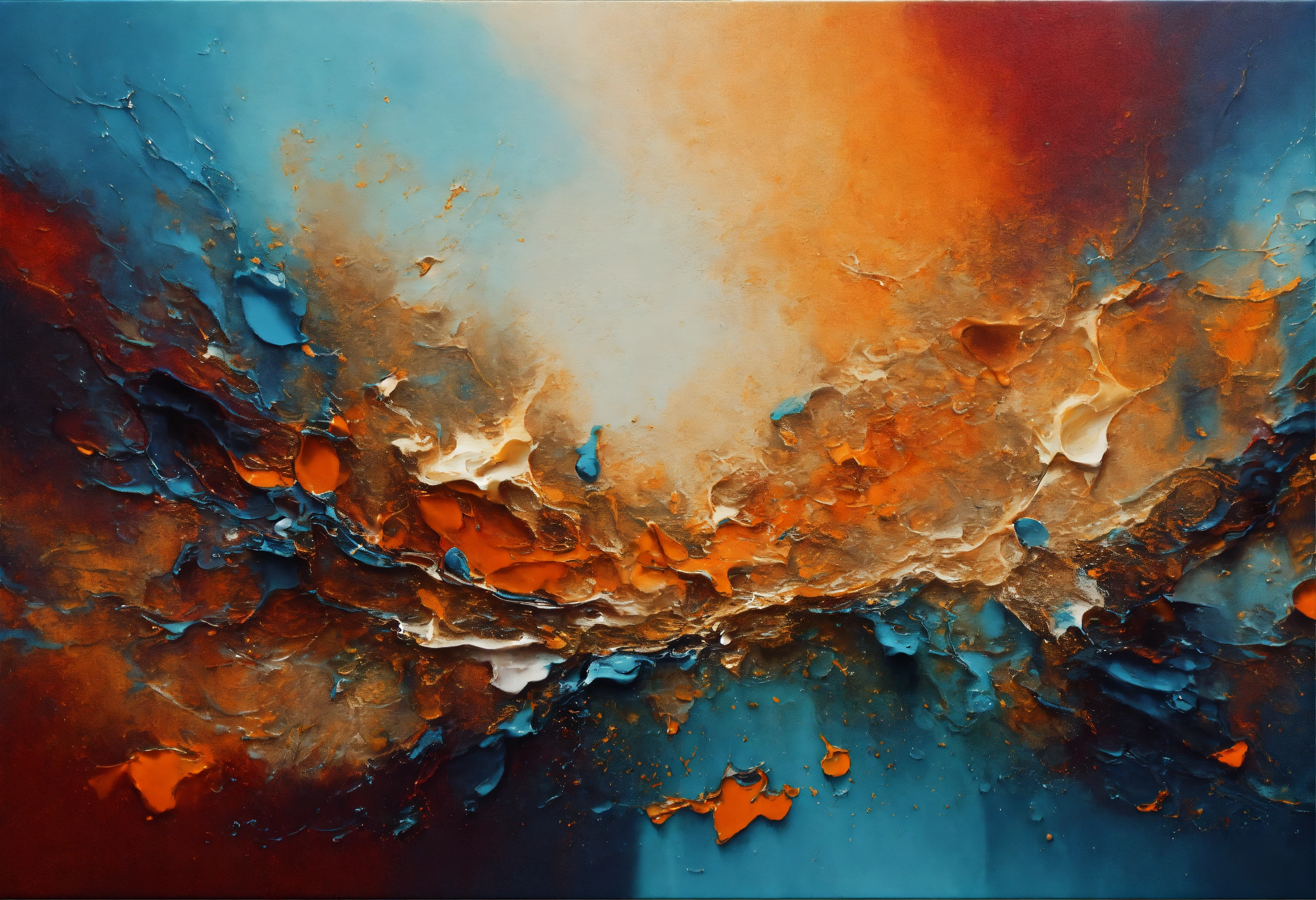Lexica - Abstract painting done in dutch pouring style with texture and ...