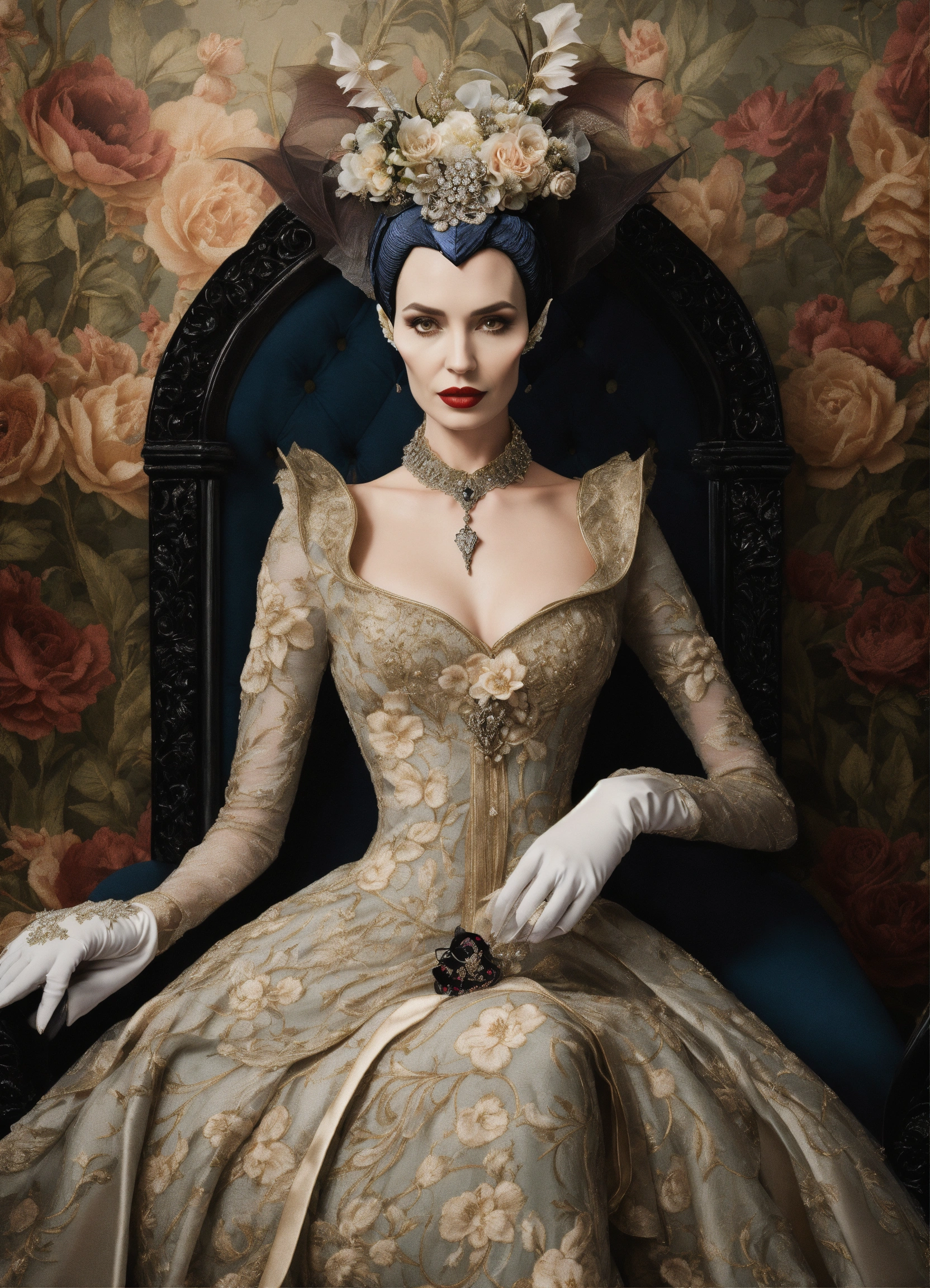 Lexica - Elaborate maleficent queen of spades in an elegant and ...