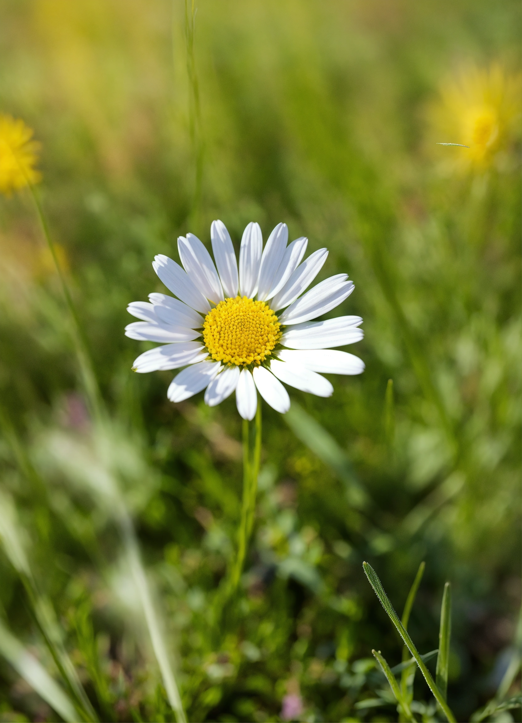 Lexica - A Daisy Facing Downwards In A Meadow