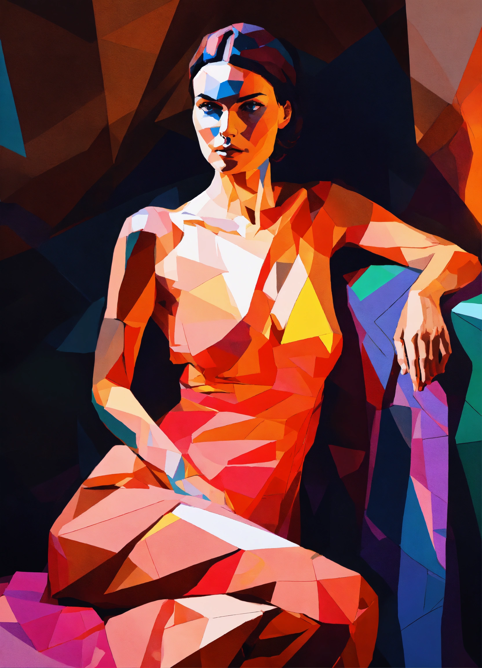 Lexica - Life drawing Art model striking a provacative pose for an ...