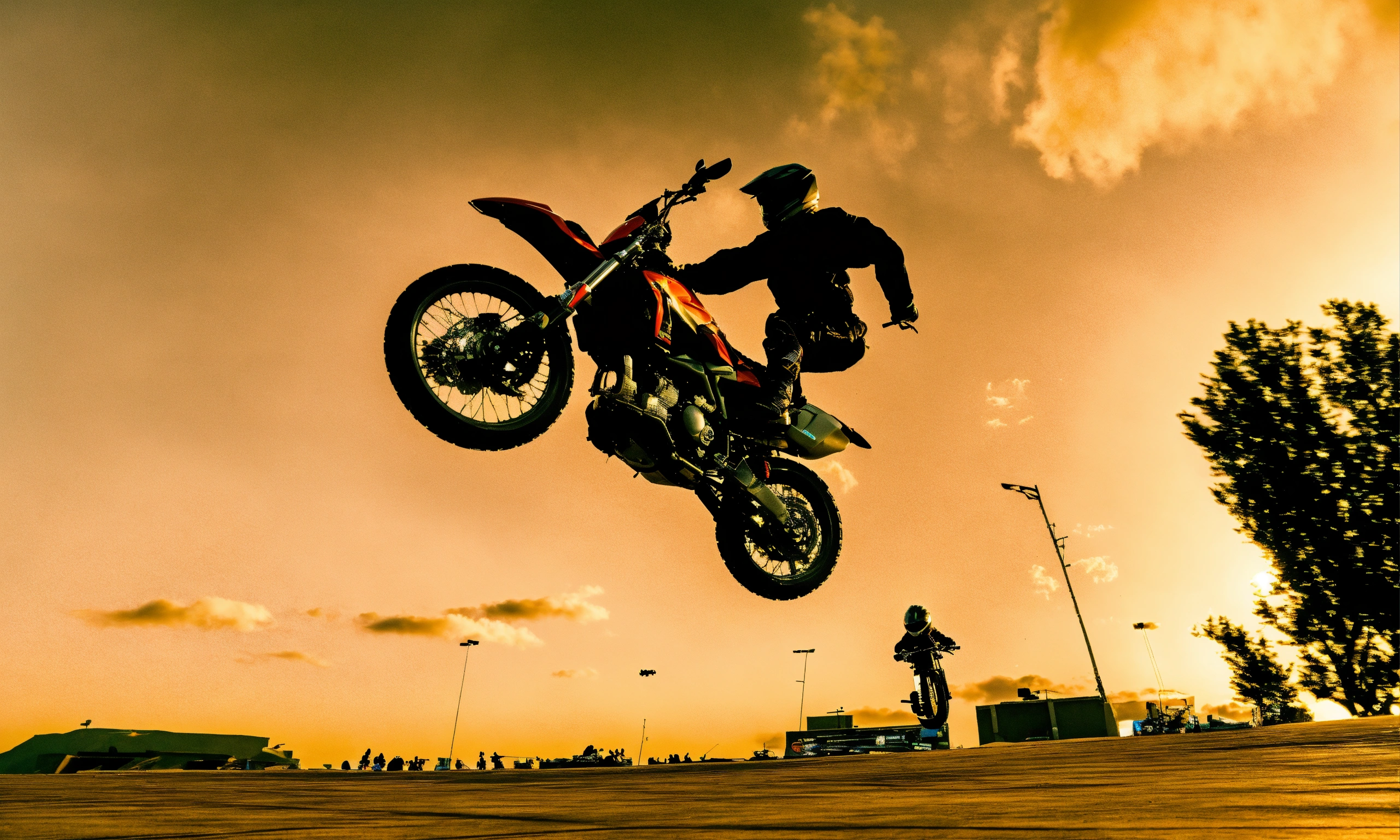 Lexica - Motorbike Stunts jump in the air