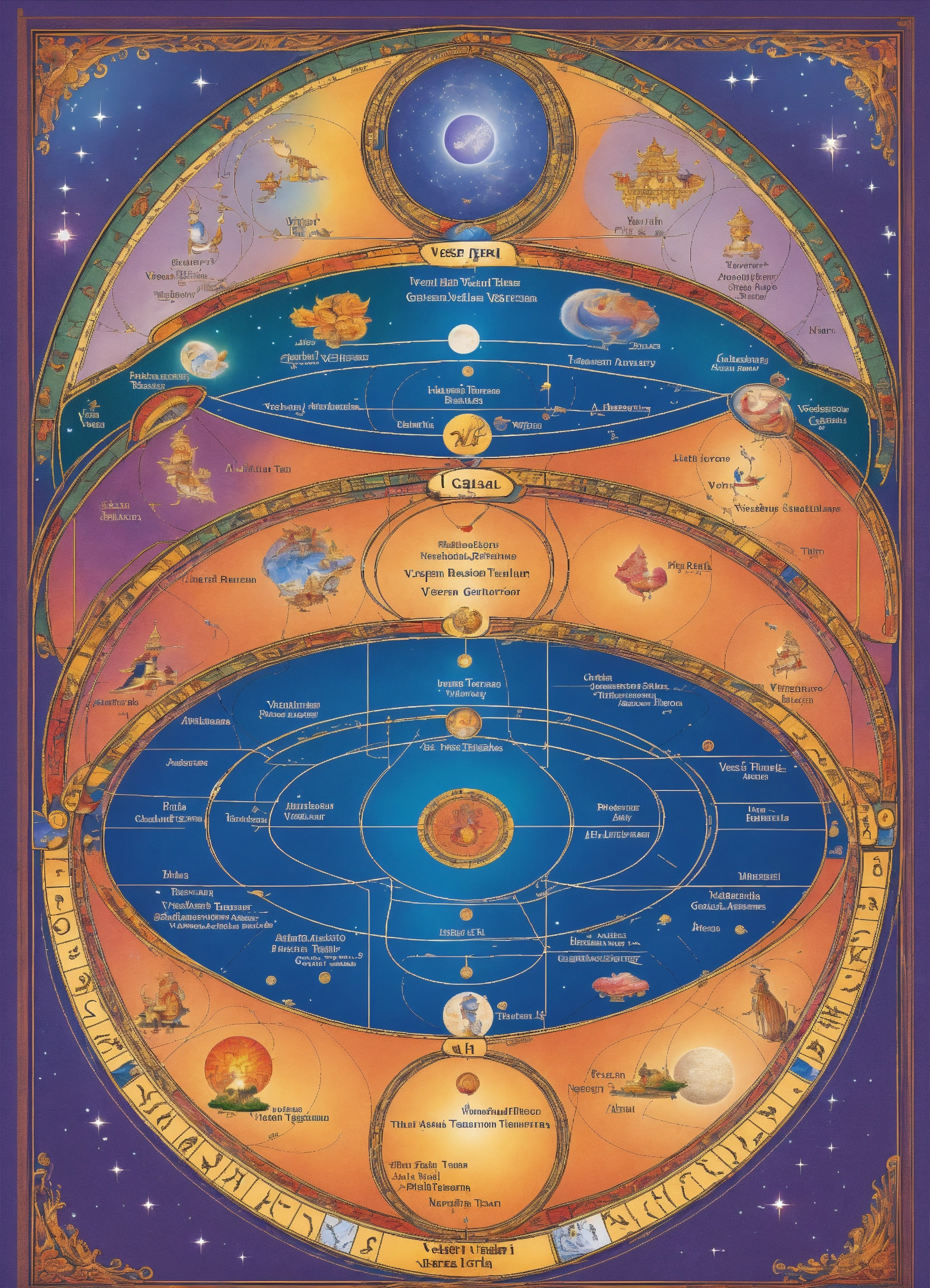 Lexica - Generate an image which shows vedic astrology chart and ...