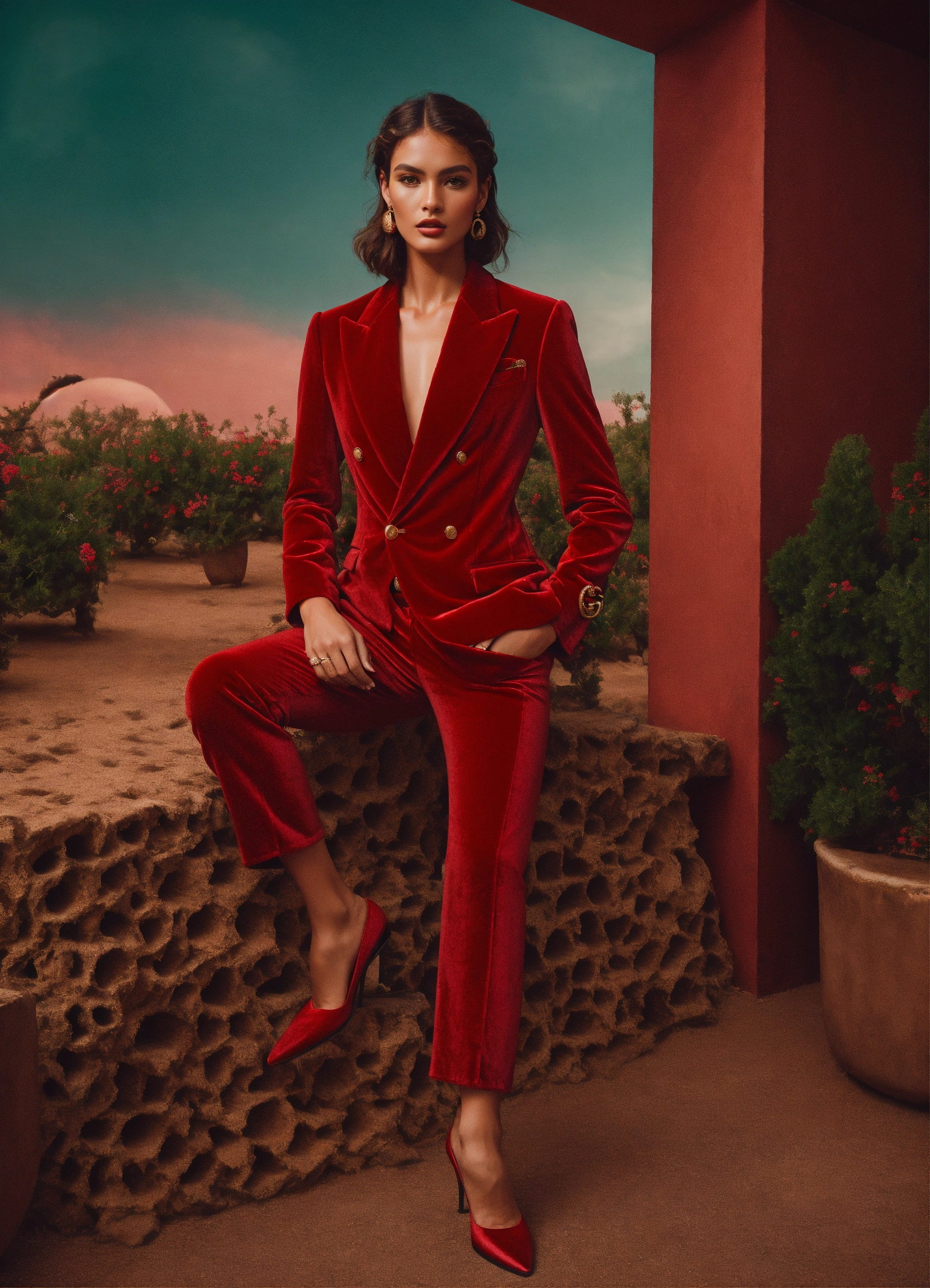 Lexica - Create a visually stunning Gucci Inspired photoshoot featuring ...