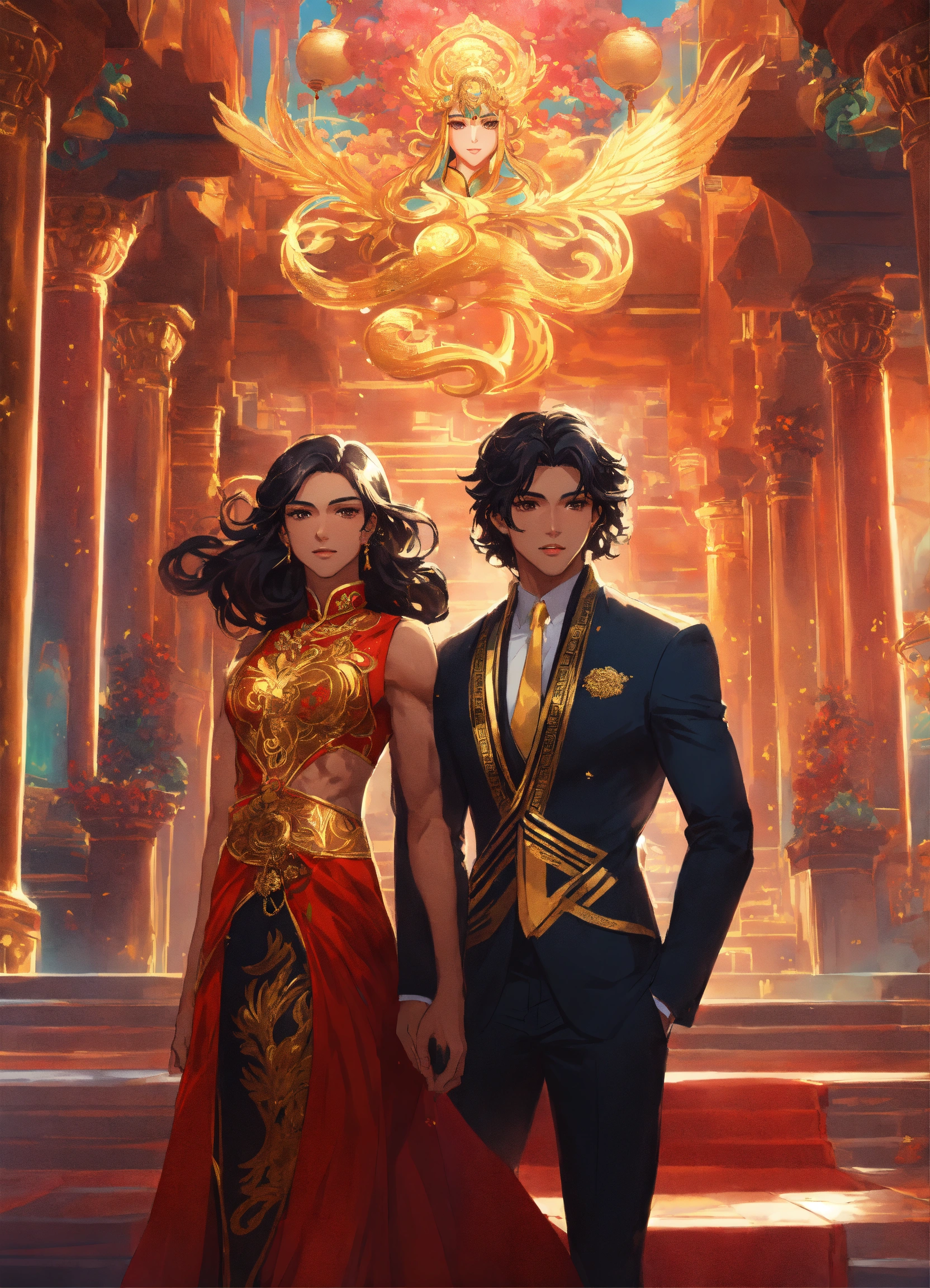 Lexica - Illustration of beautiful city of atlantis, vibrant colors ...