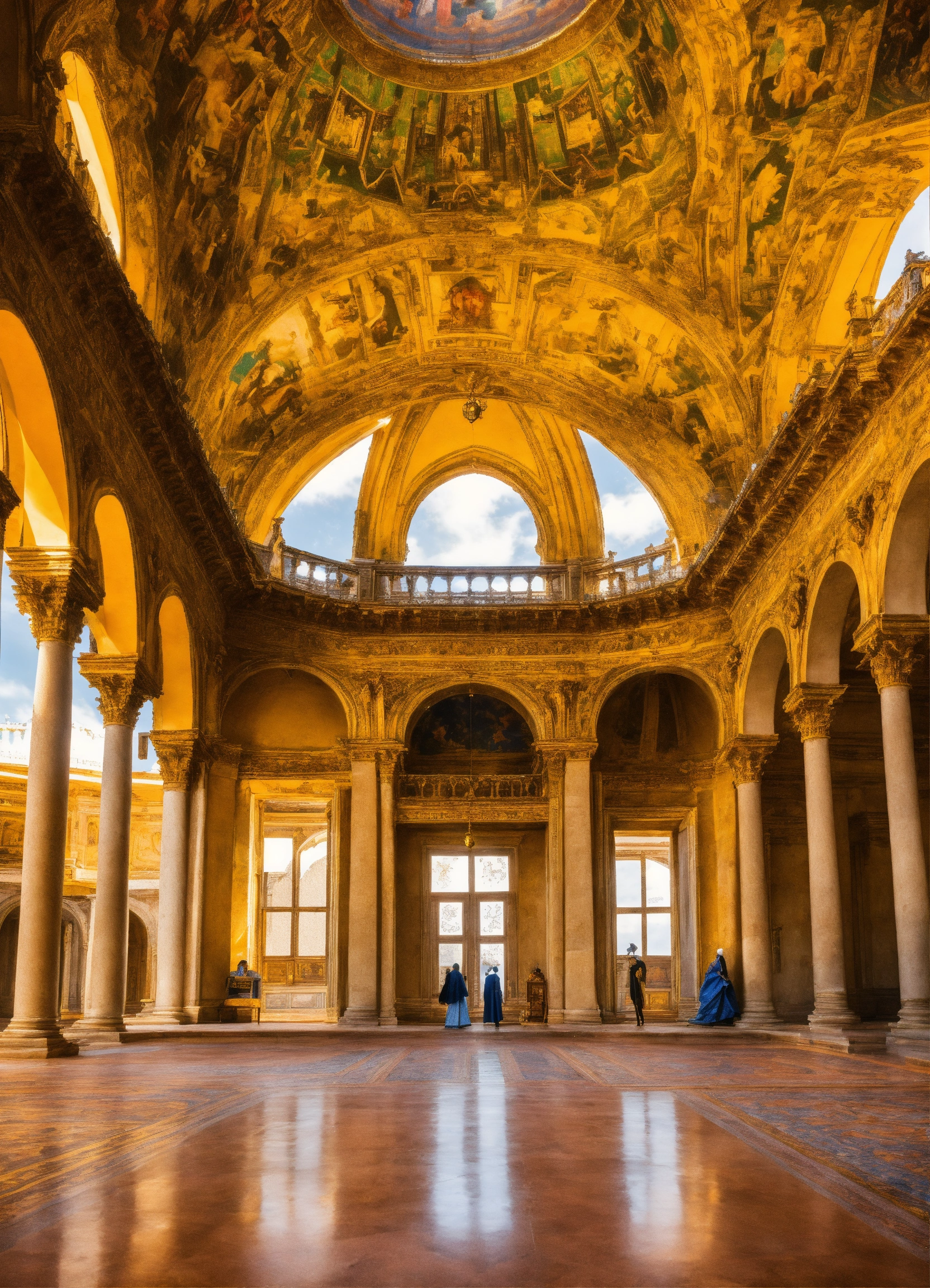 Lexica - A beautiful palace with a dome and a flag