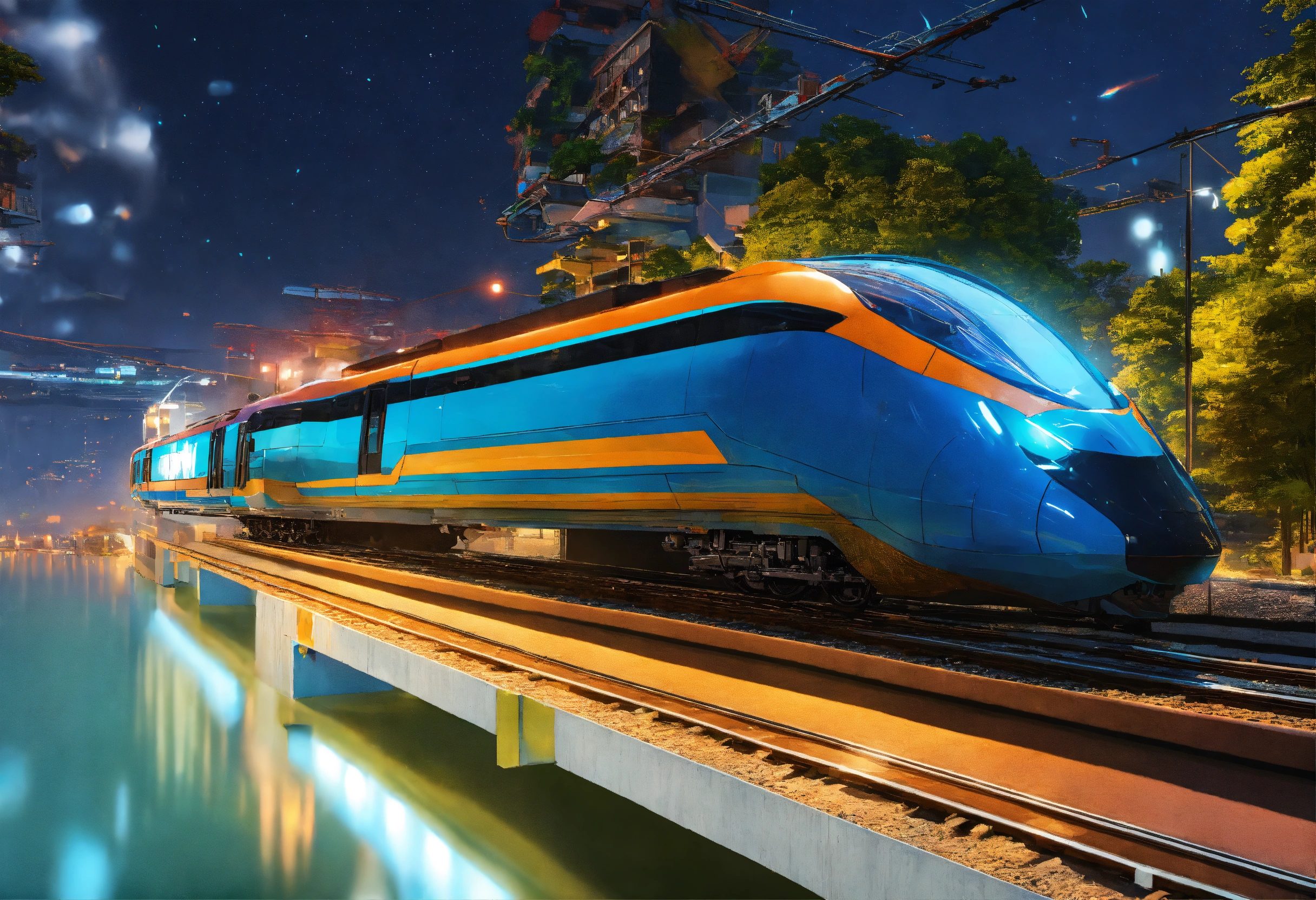 Lexica - High quality,quality8k,Floating run future train