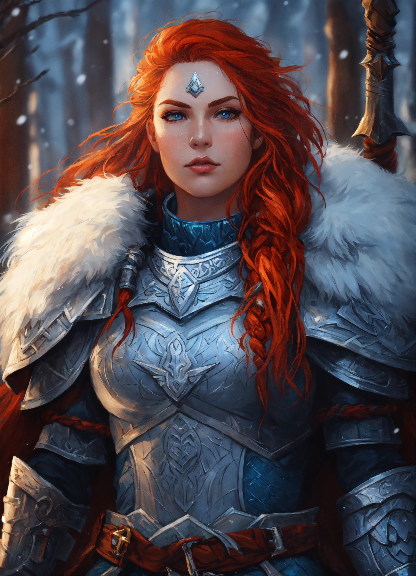 Lexica - A strong rugged woman in intricate armor, highly detailed ...