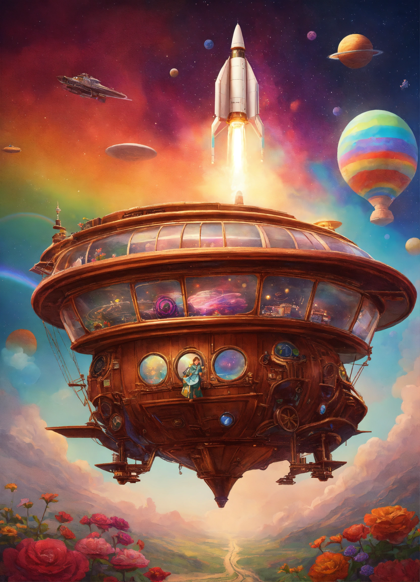 Lexica - A classic space ship crafted with mahogany, that is a time ...