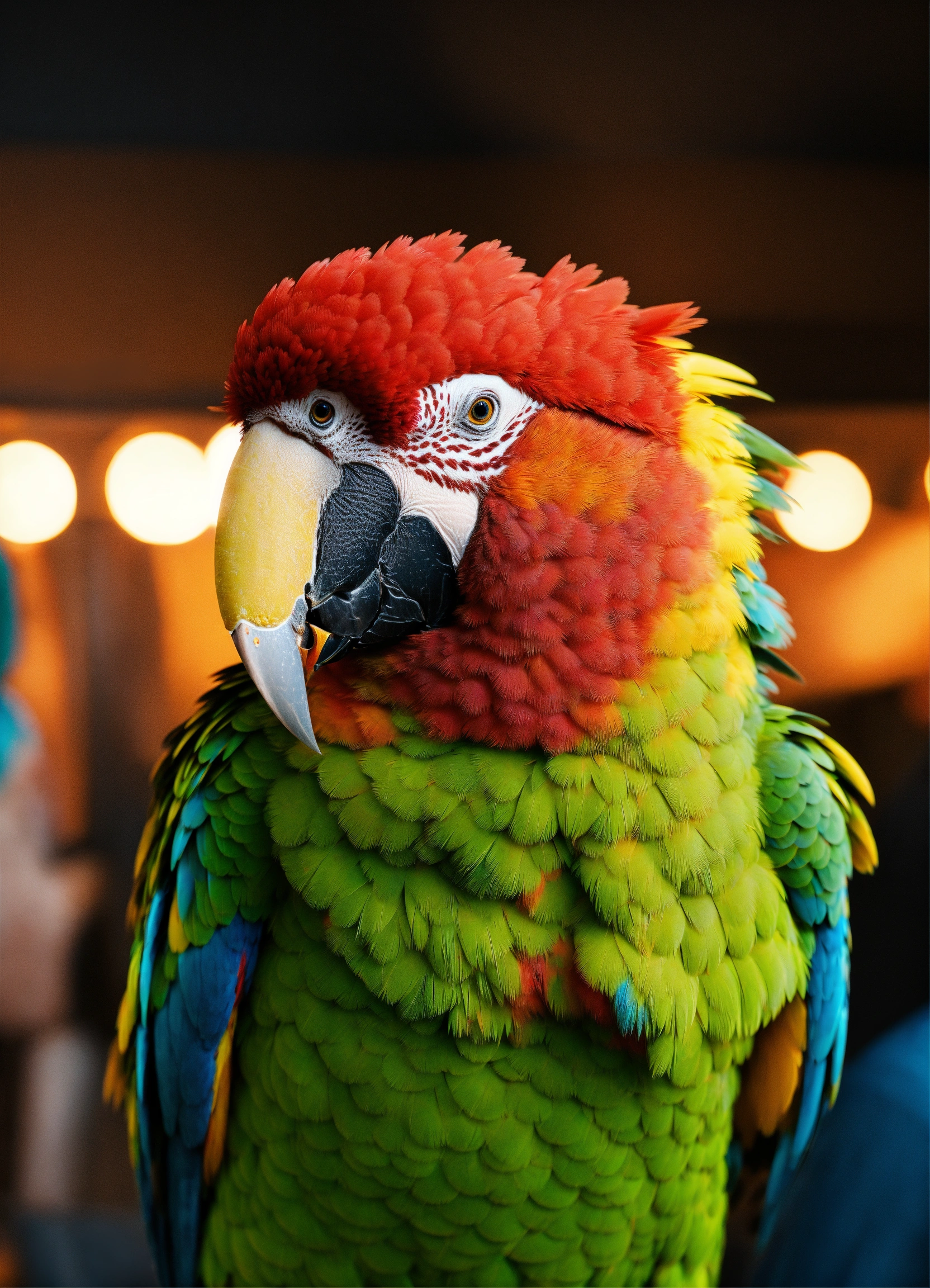 Lexica - Parrot man, epic, photography, 8k
