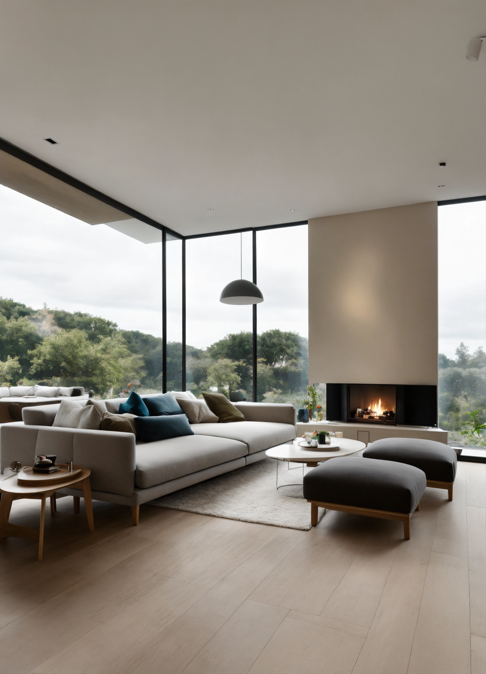 Lexica - Minimalist design living room open space