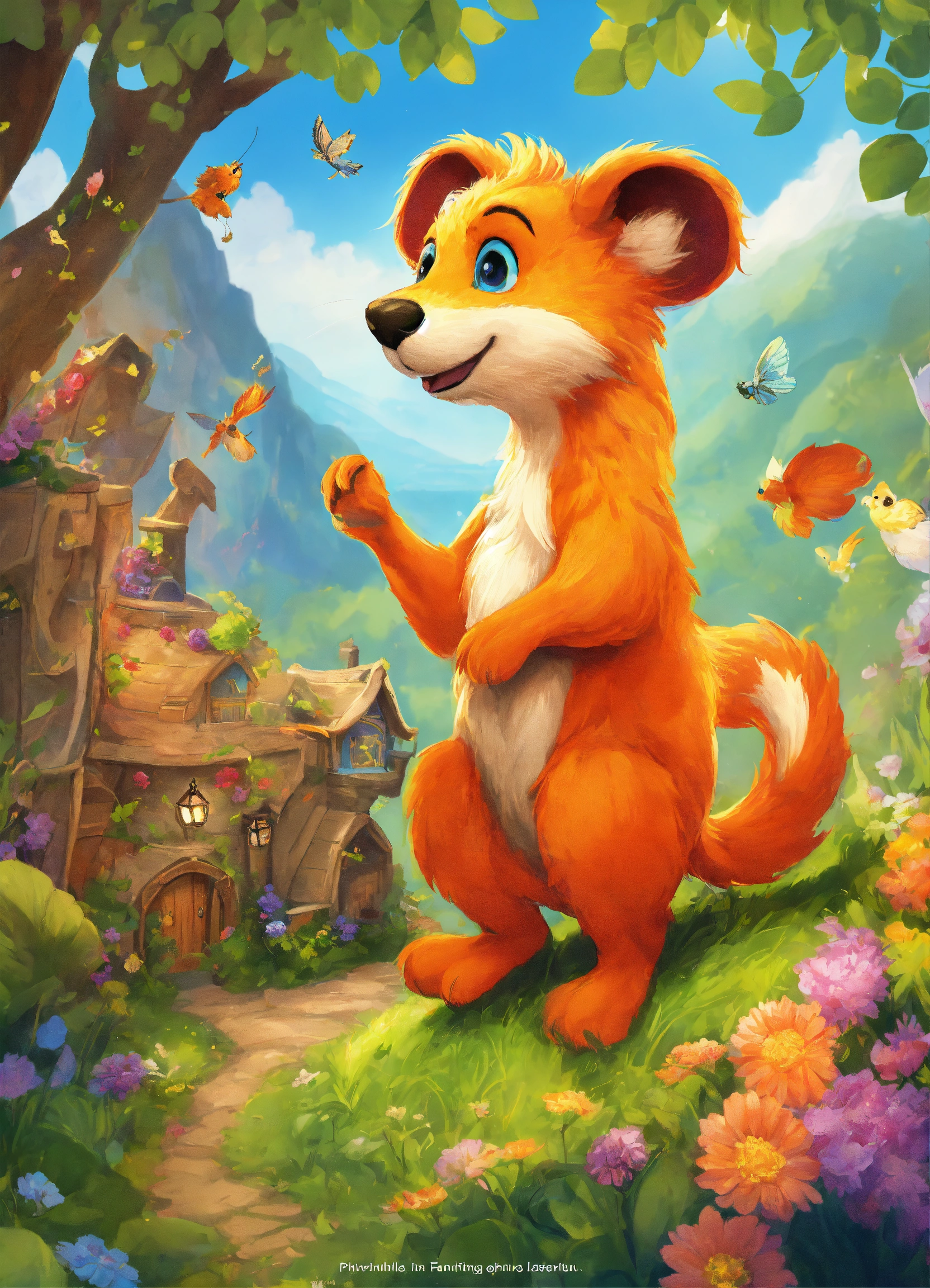 Lexica - Please generate more images of an adorable main character in a ...
