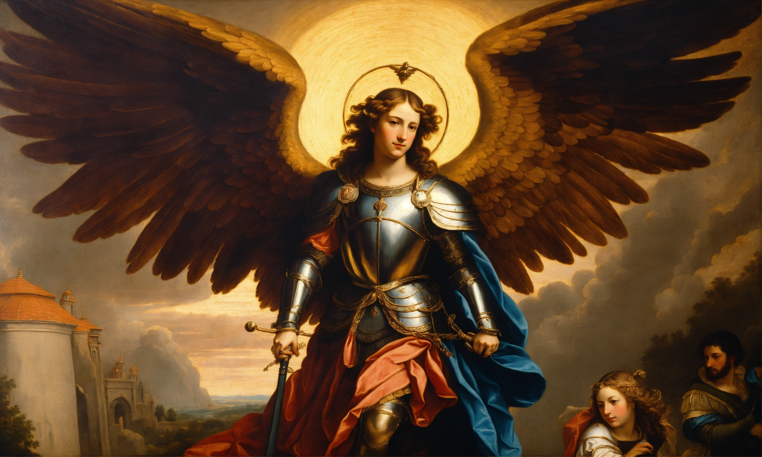Lexica - Renaissance oil painting portrait of arch angel saint michael