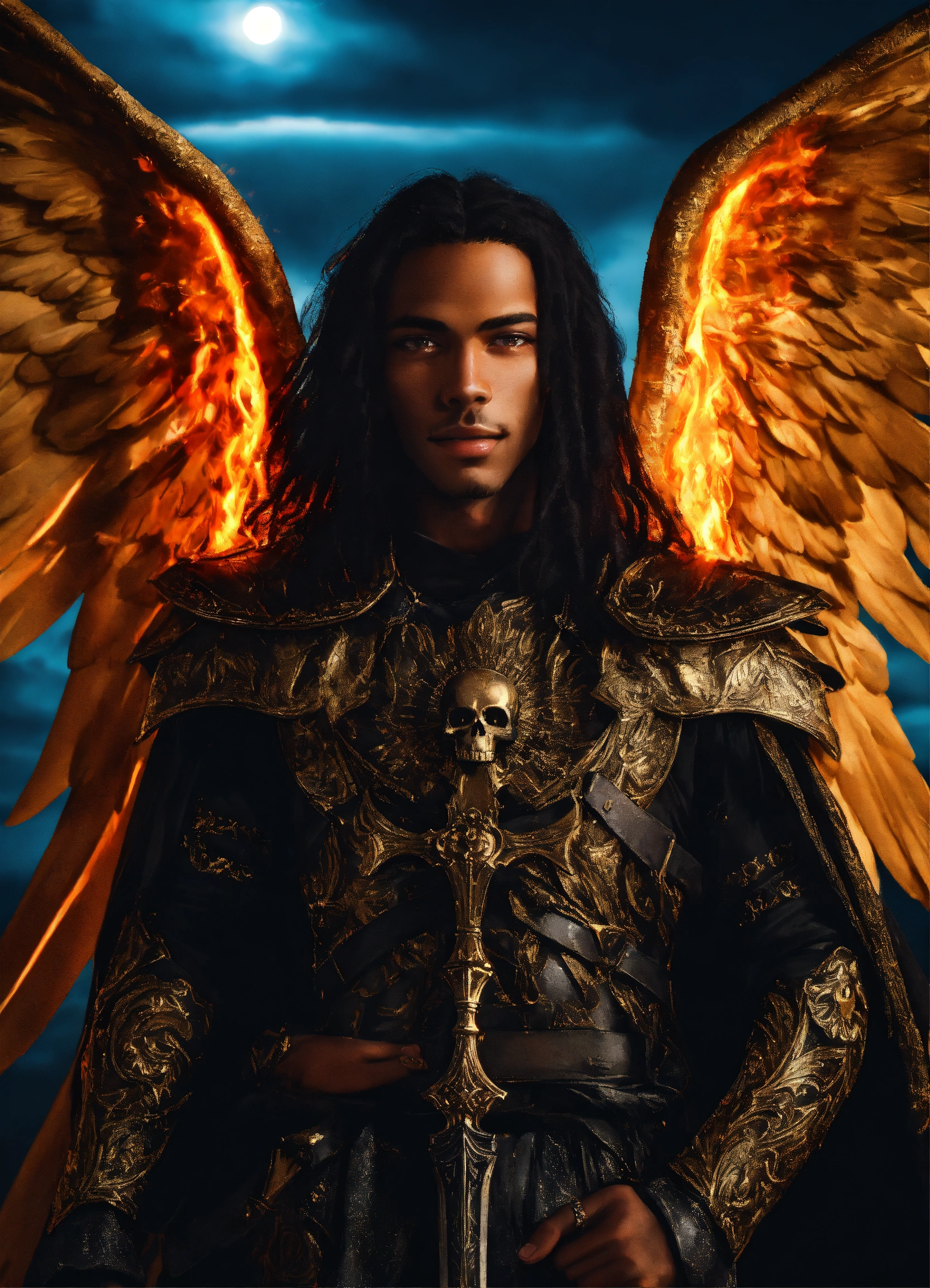 Lexica - Iconoclastic surreal close up photo of an Archangel with ...