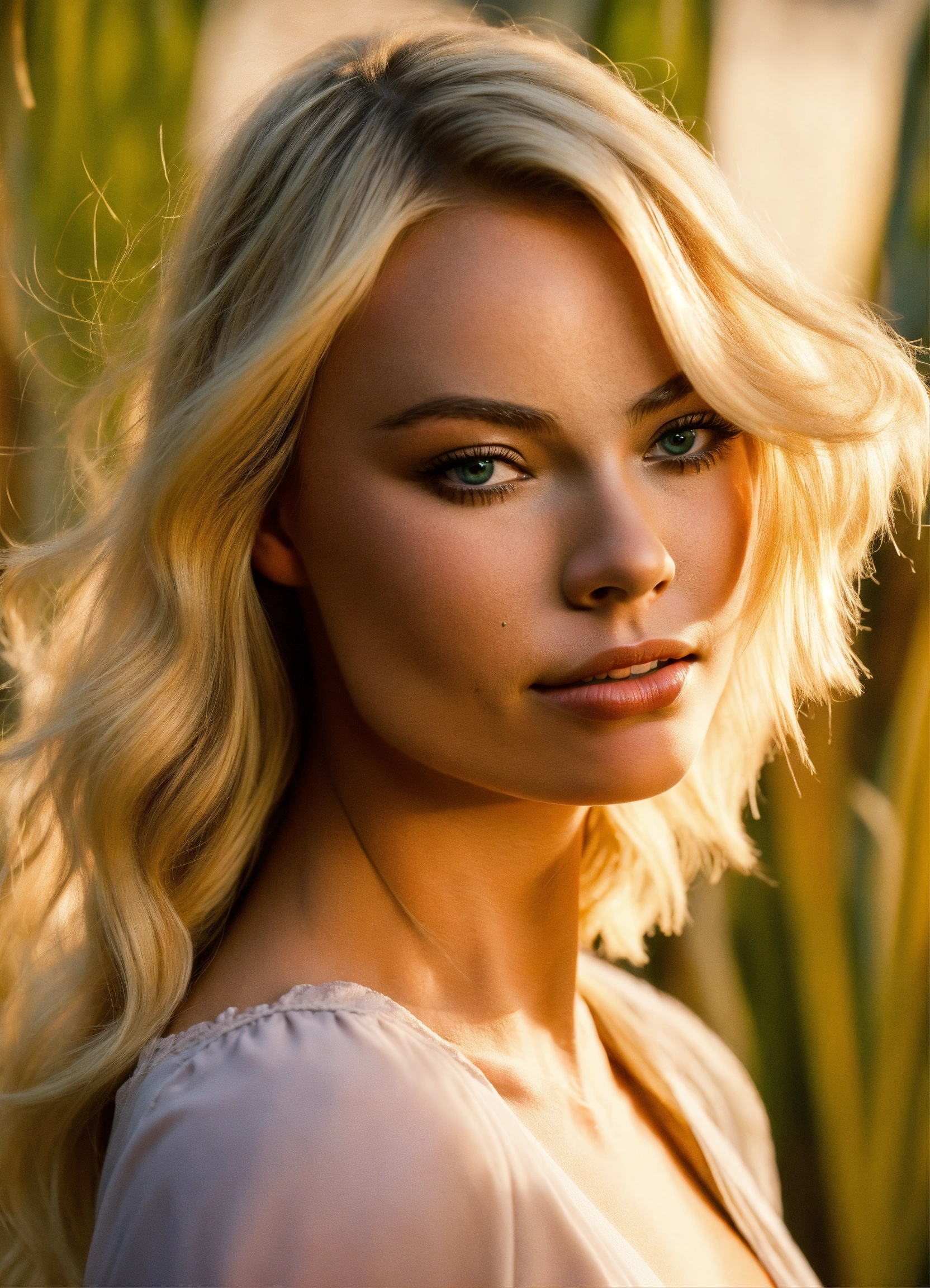 Lexica A Gorgeous Blonde Woman That Looks Like Margot Robbie She Must Be Giant In Size