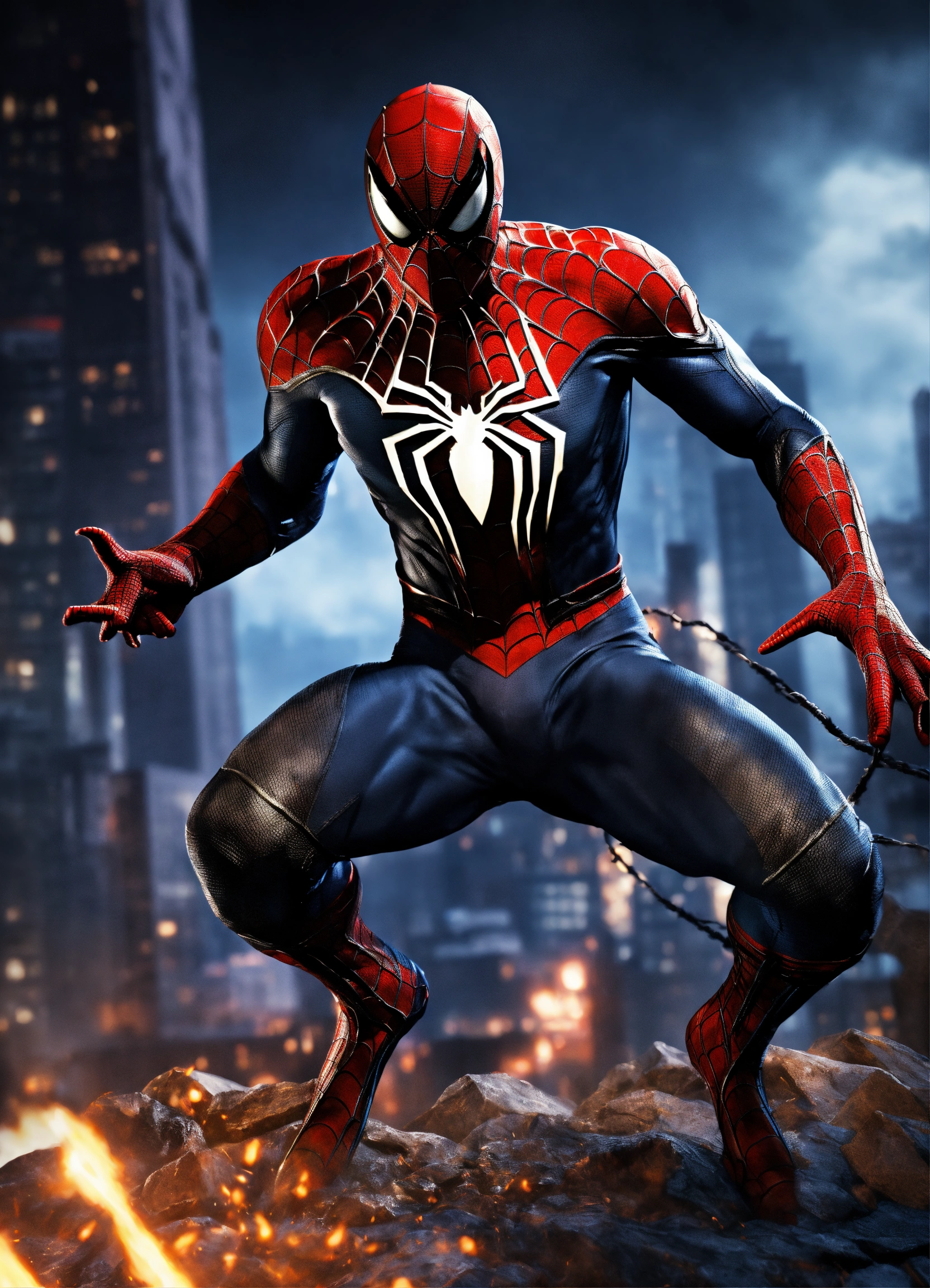 Lexica - Evil Spiderman as a Mortal Kombat character, ominous, advanced ...