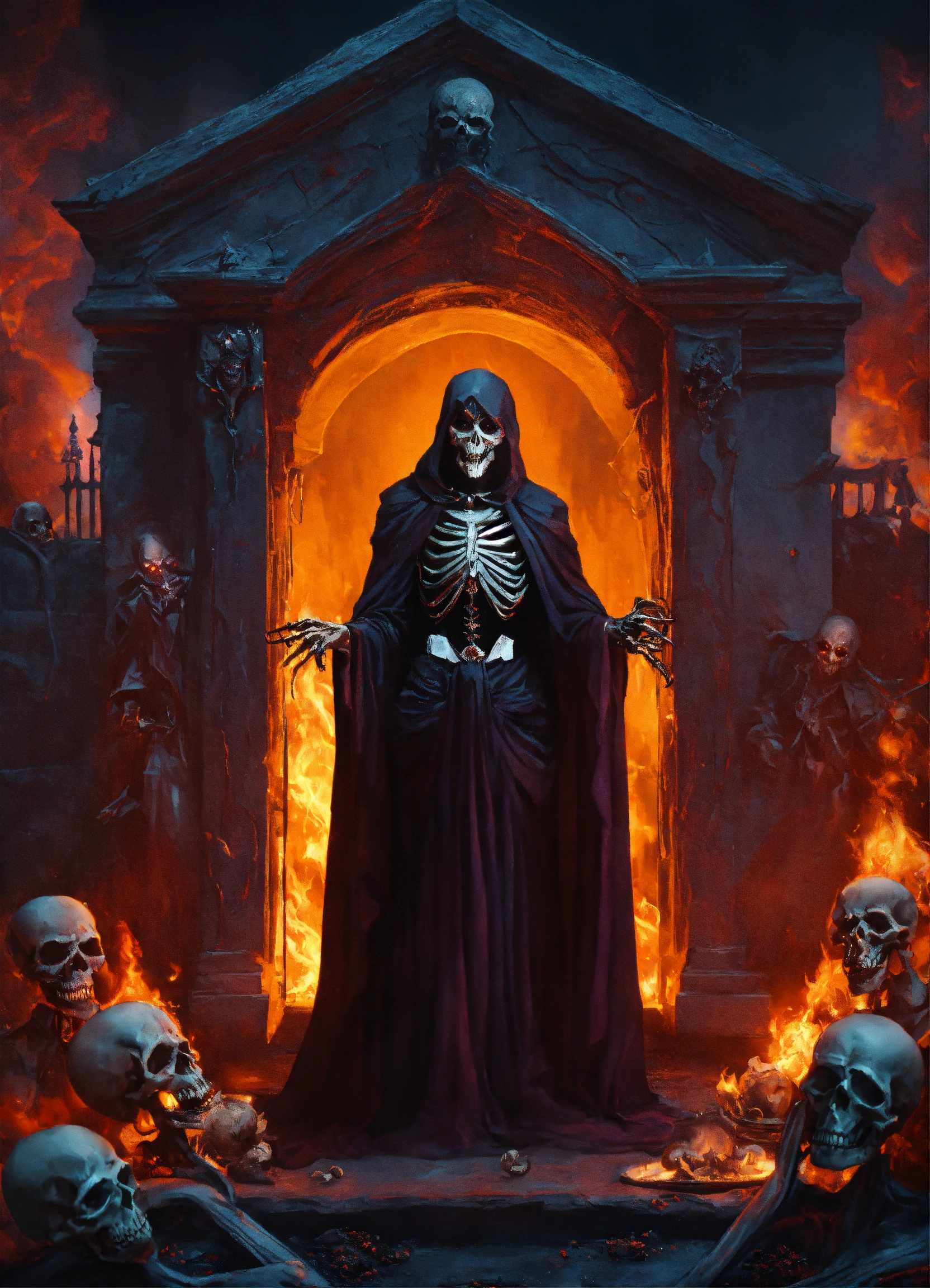 Lexica - Evil crypt keeper at the gates of hell with the ghastly muses ...