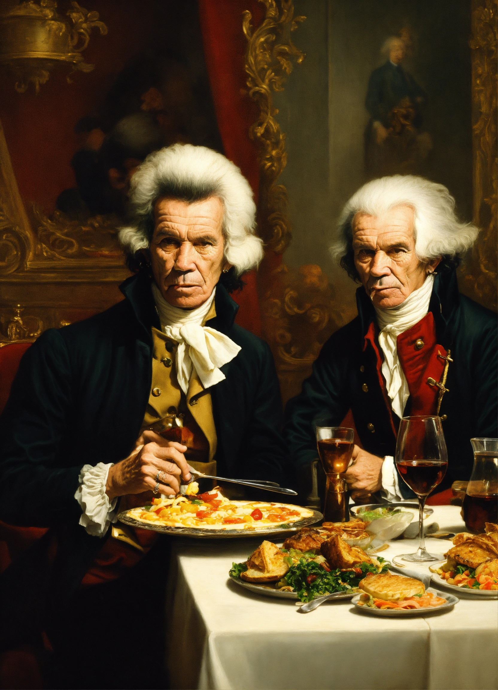 Lexica - Portrait of Keith Richards and Maximilien de Robespierre ...