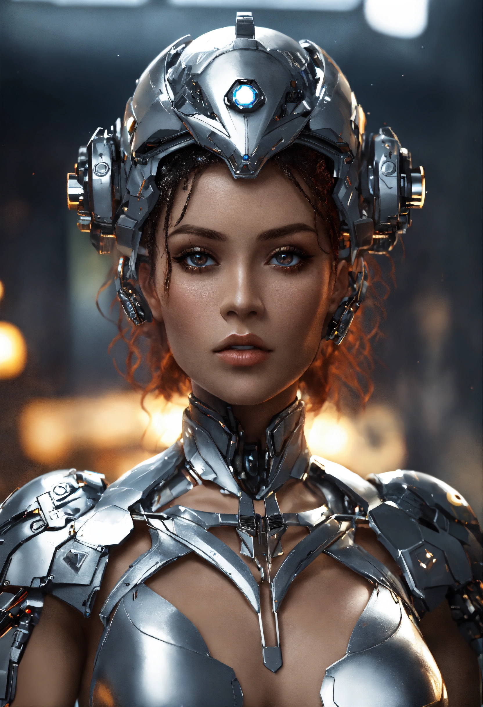 Lexica - Cyborg queen, silver, breathtaking, 4K resolution, unreal engine