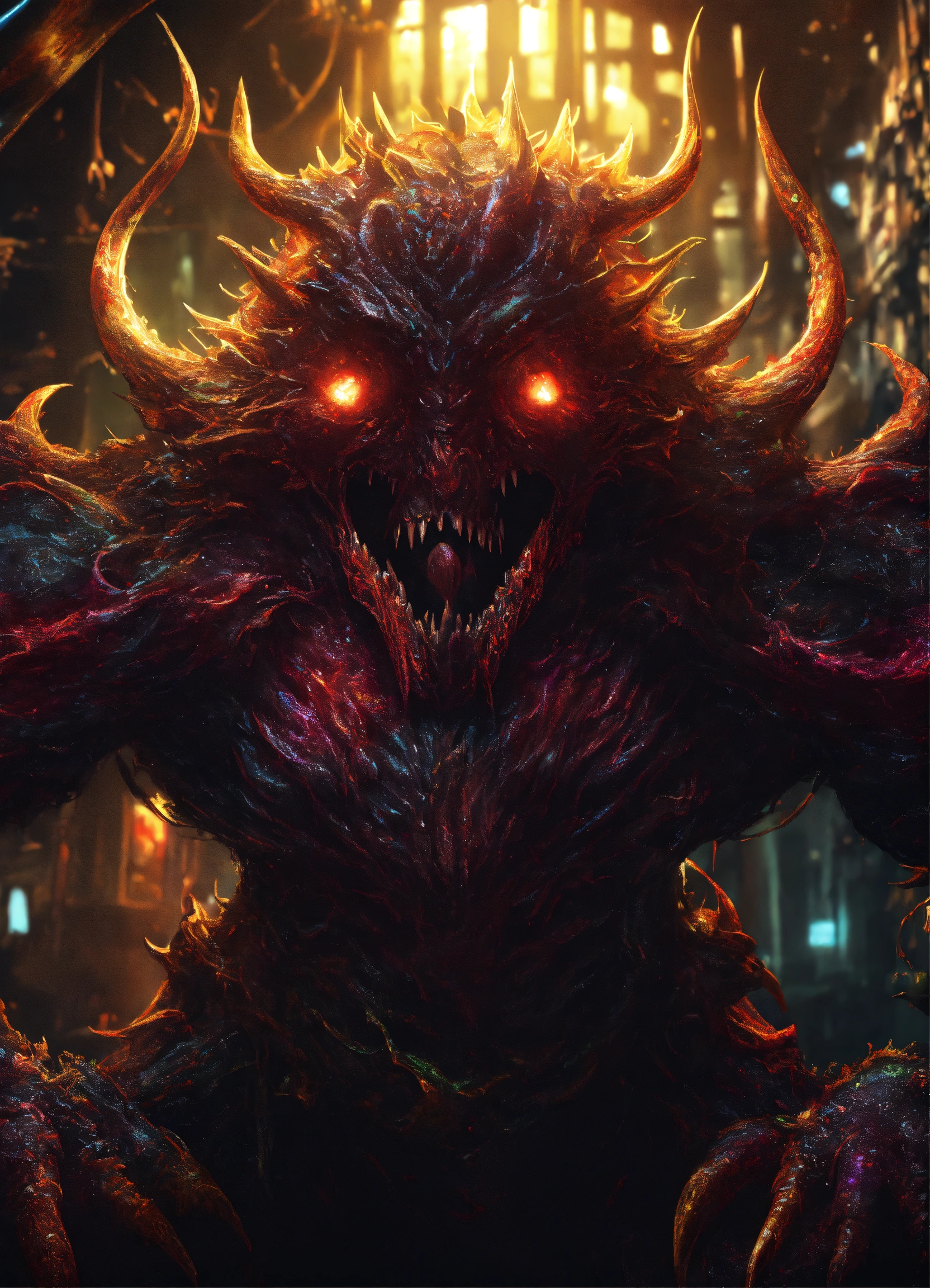 Lexica - Dark monsters, digital painting, digital illustration, digital ...