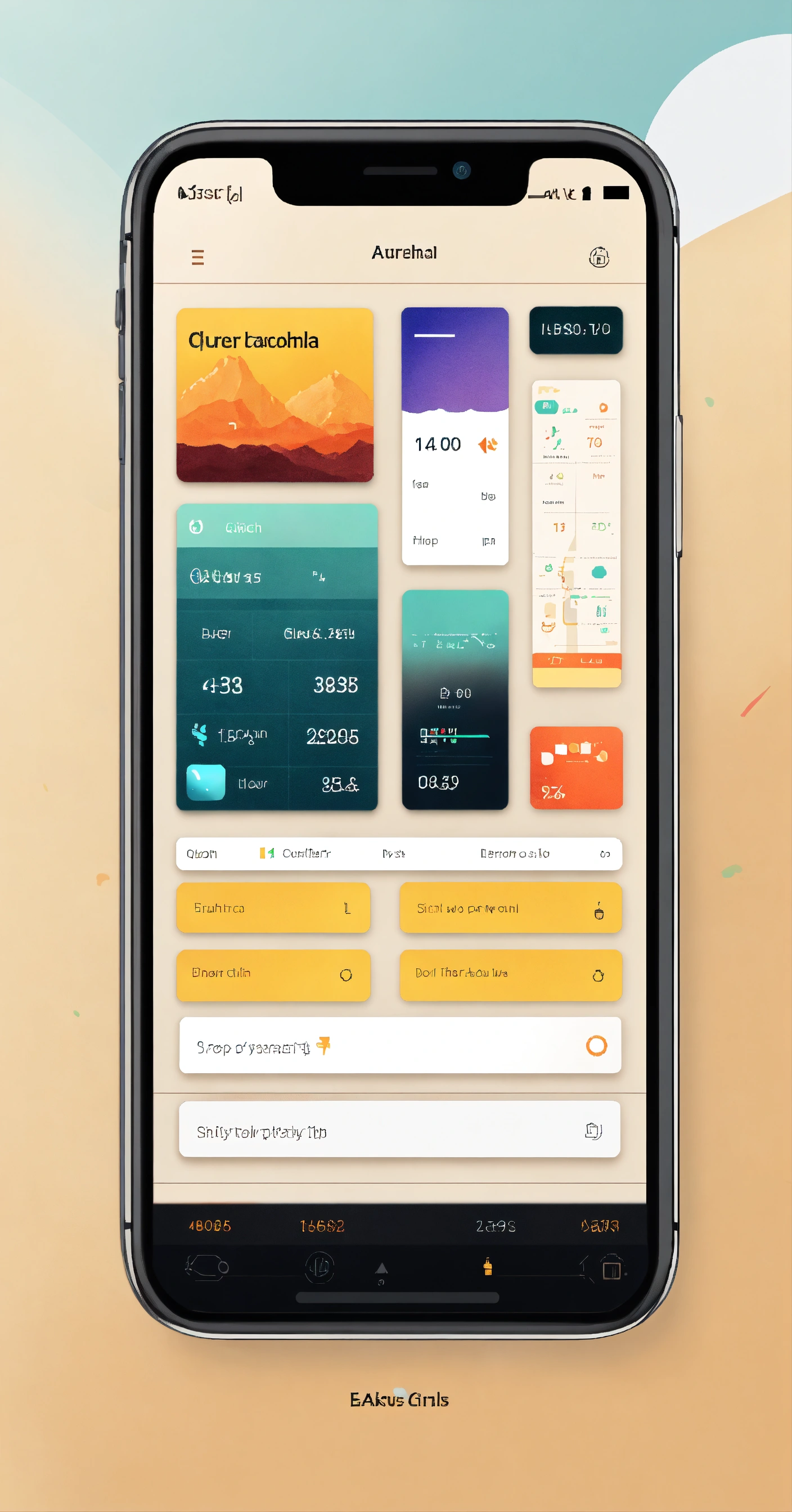 Lexica - Graphic user interface of an app